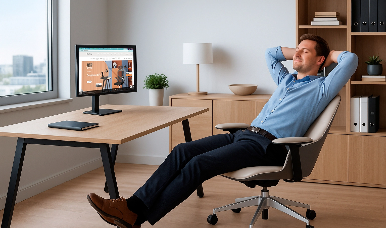 Механизм качания для компьютерных кресел