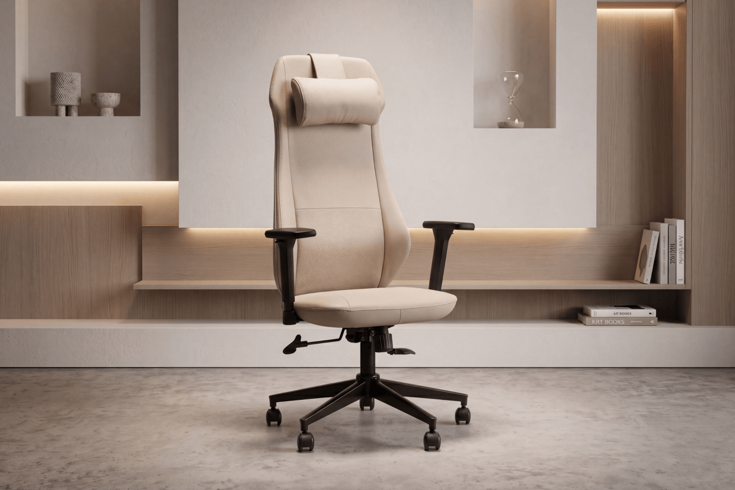 Кресло руководителя TopChairs Trophey бежевый