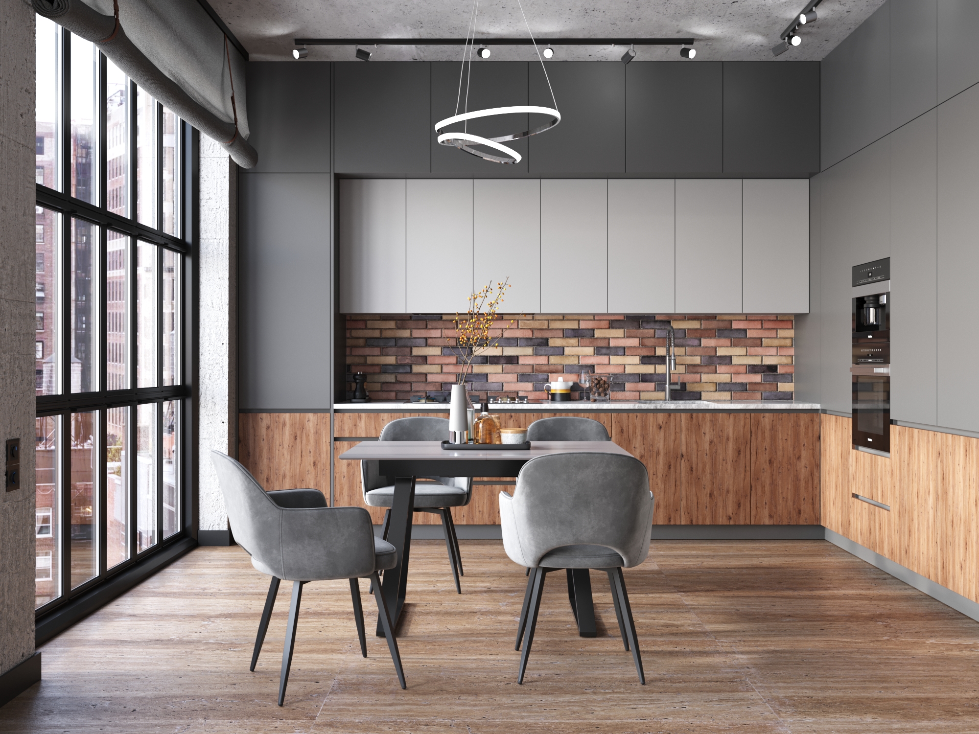 Стиль лофт в интерьере квартиры фото