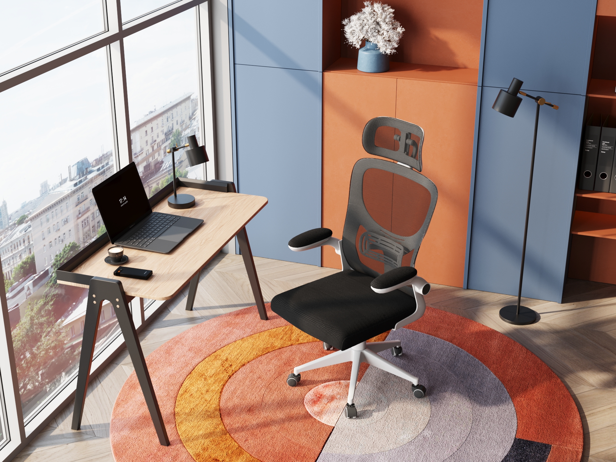 Рабочий стол в интерьере квартиры