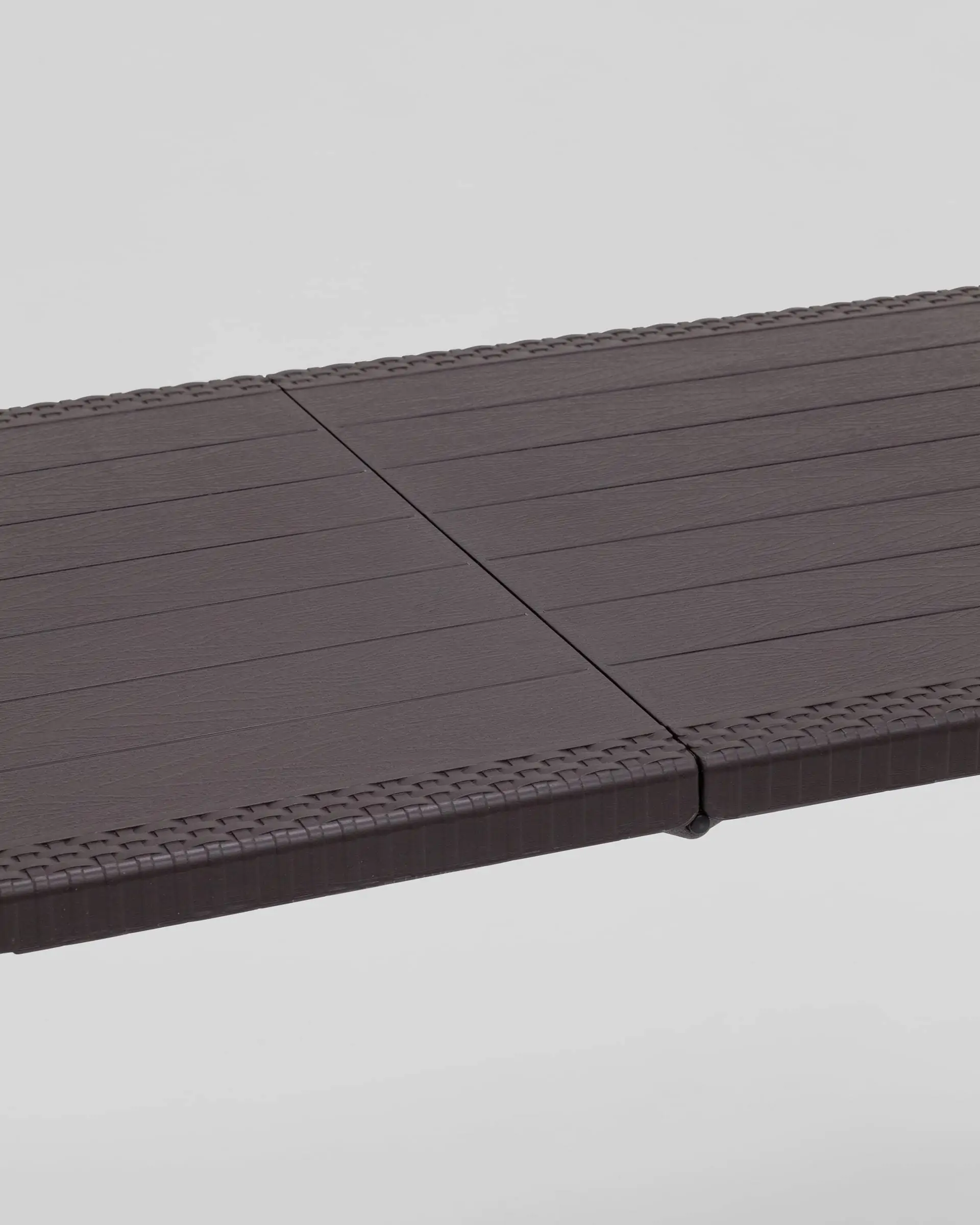 Стол складной чемодан пластиковый Кейт 180 коричневый