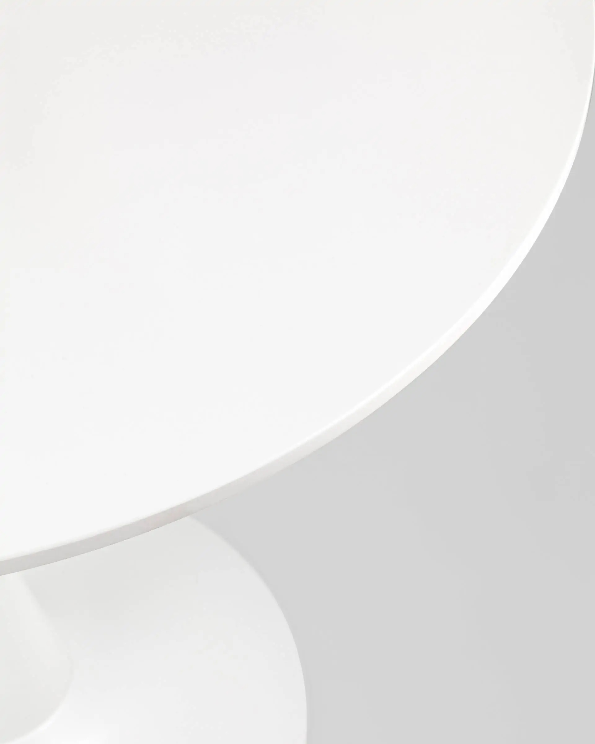 Стол Tulip D80 белый круглый на одной ножке