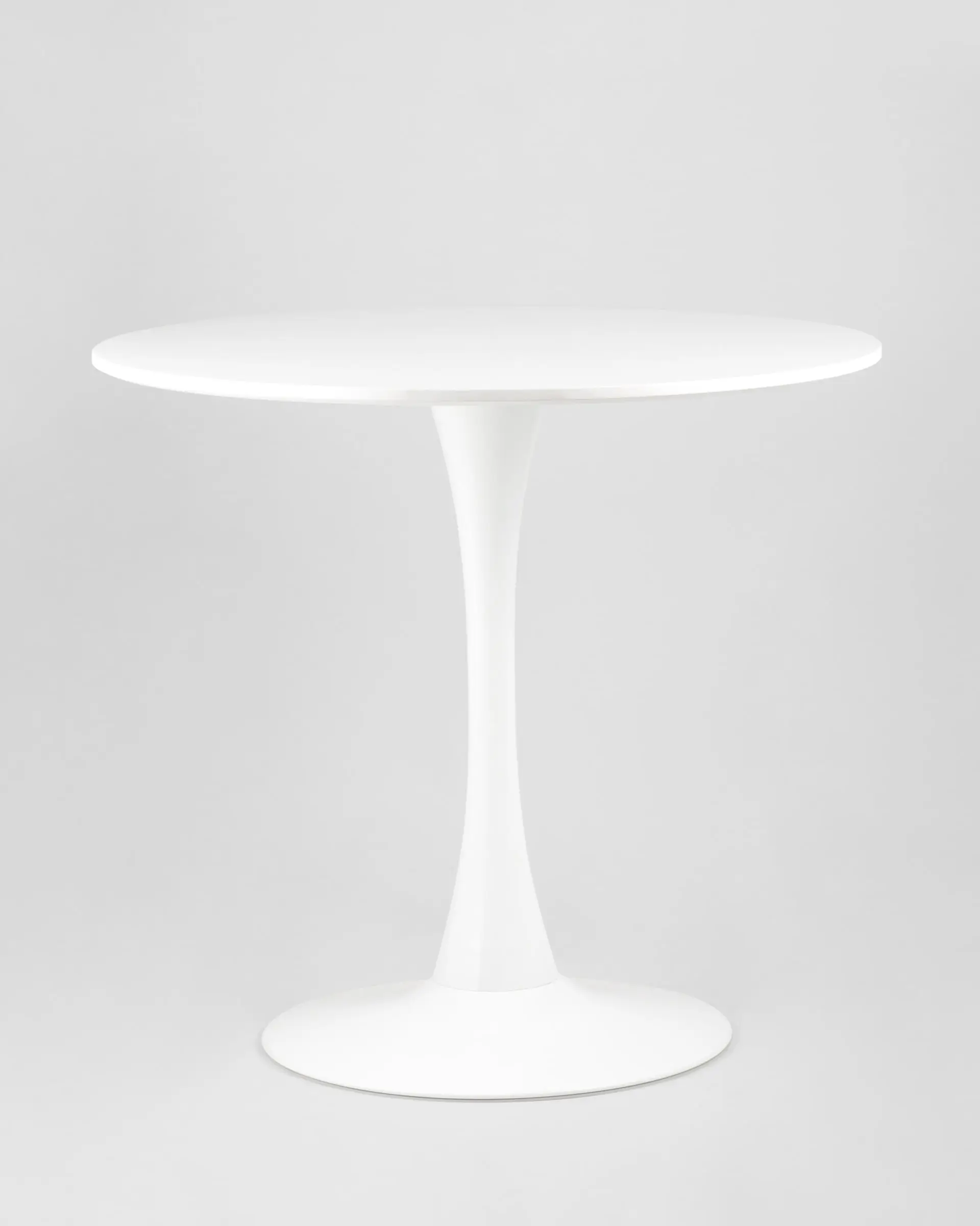 Обеденная группа стол Tulip D80 белый, стулья Tulip белые 2 шт.