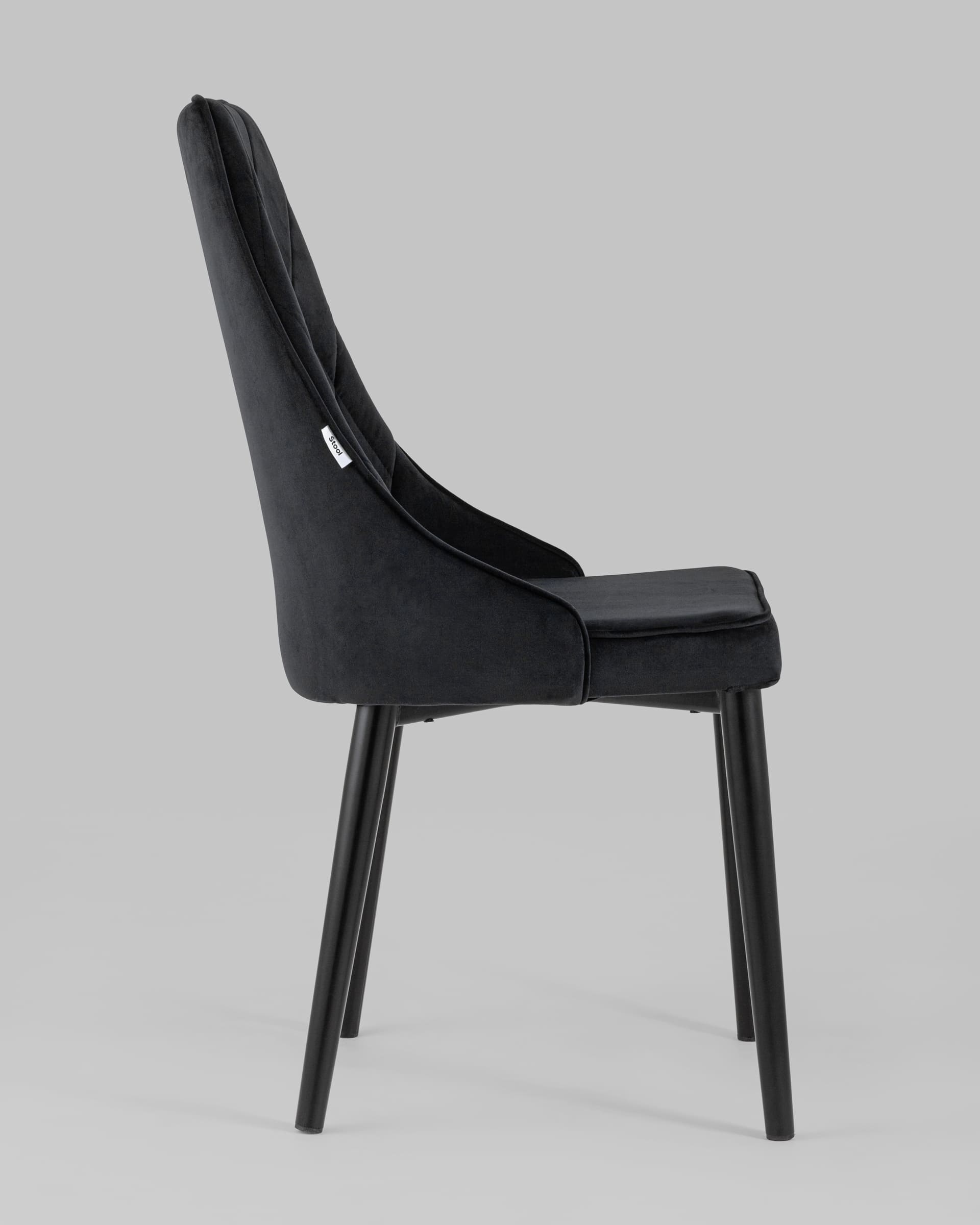 Дегтеобразный черный стул мелена