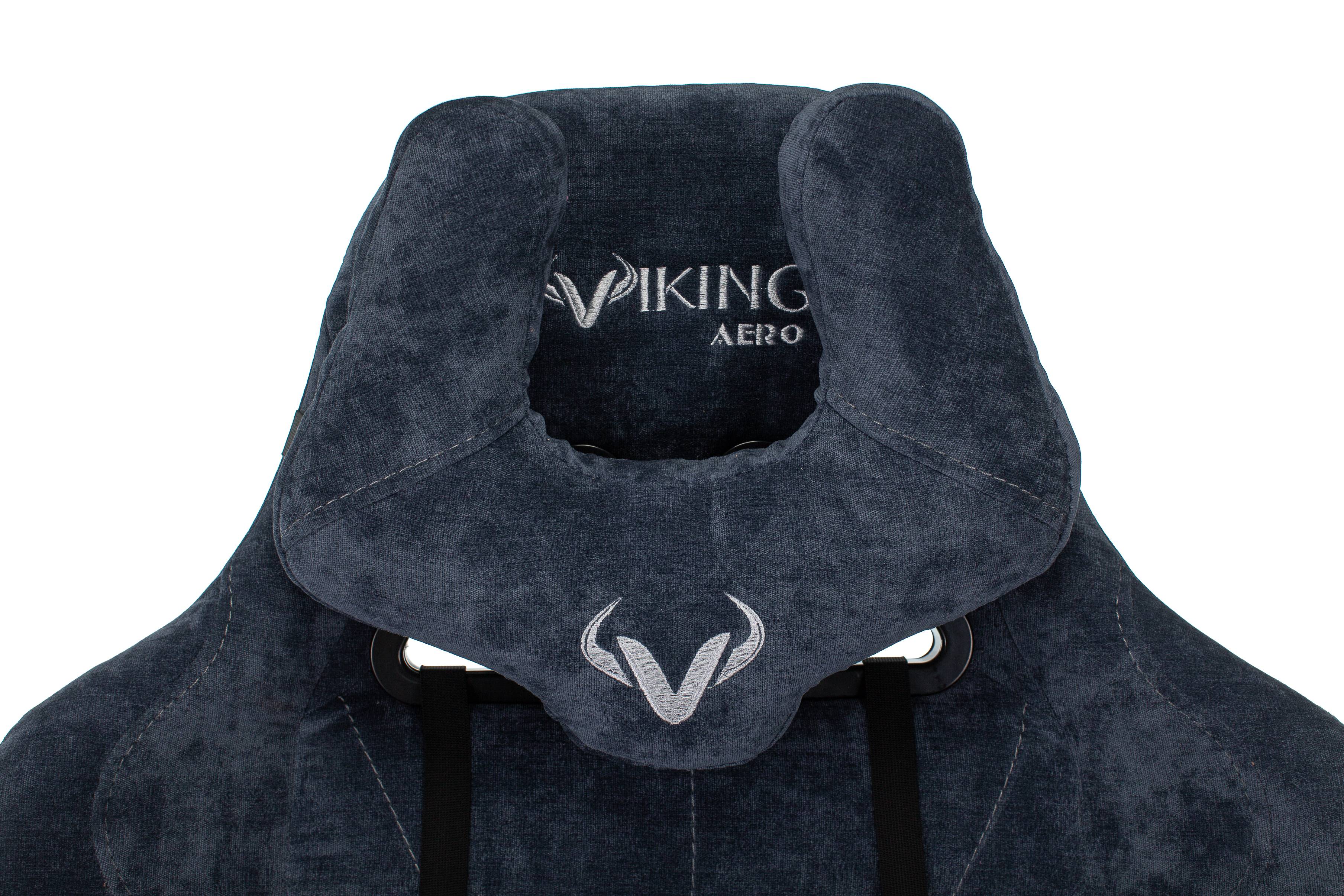 Кресло игровое zombie viking 7 knight bl fabric синий