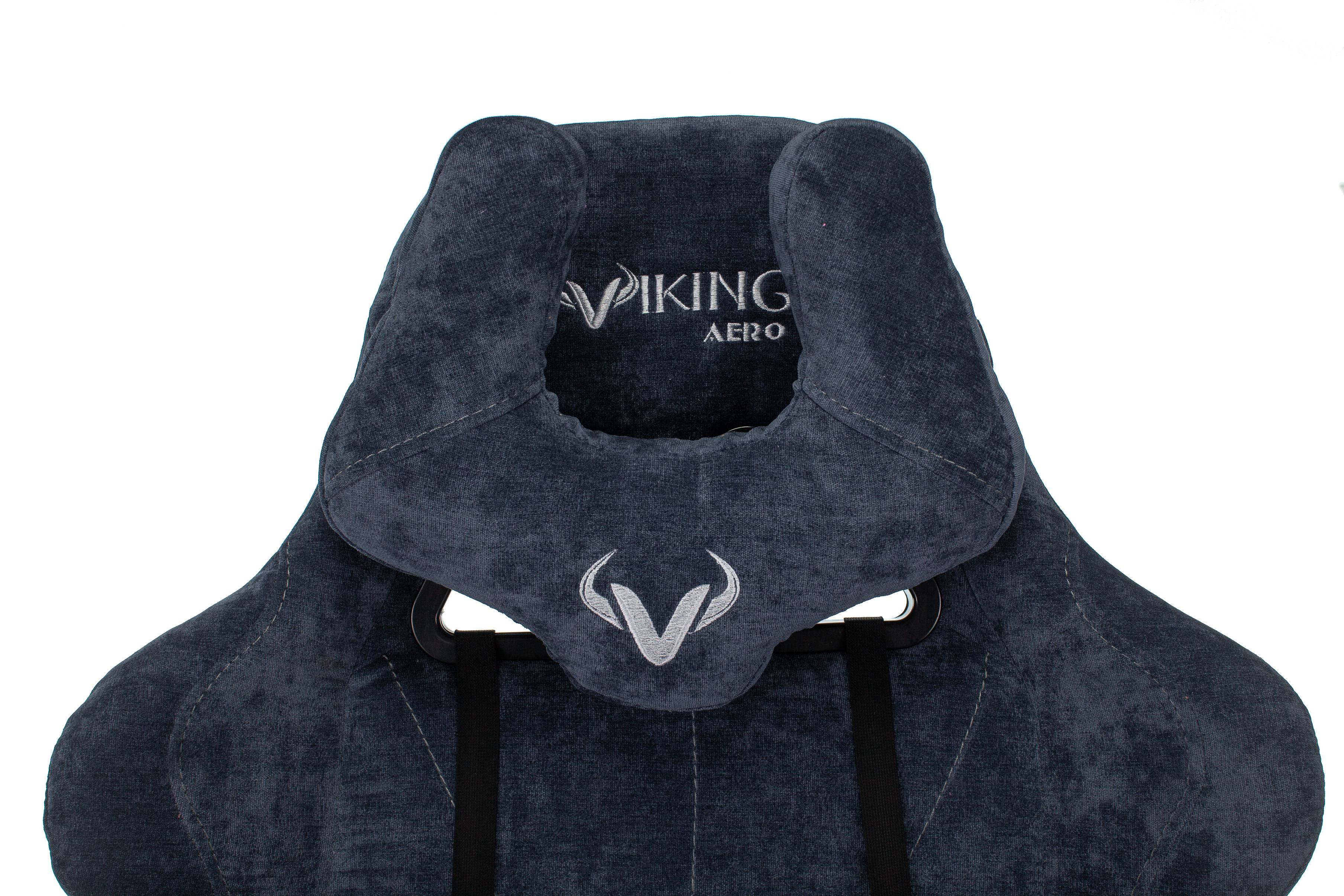 Кресло игровое zombie viking 7 knight bl fabric синий