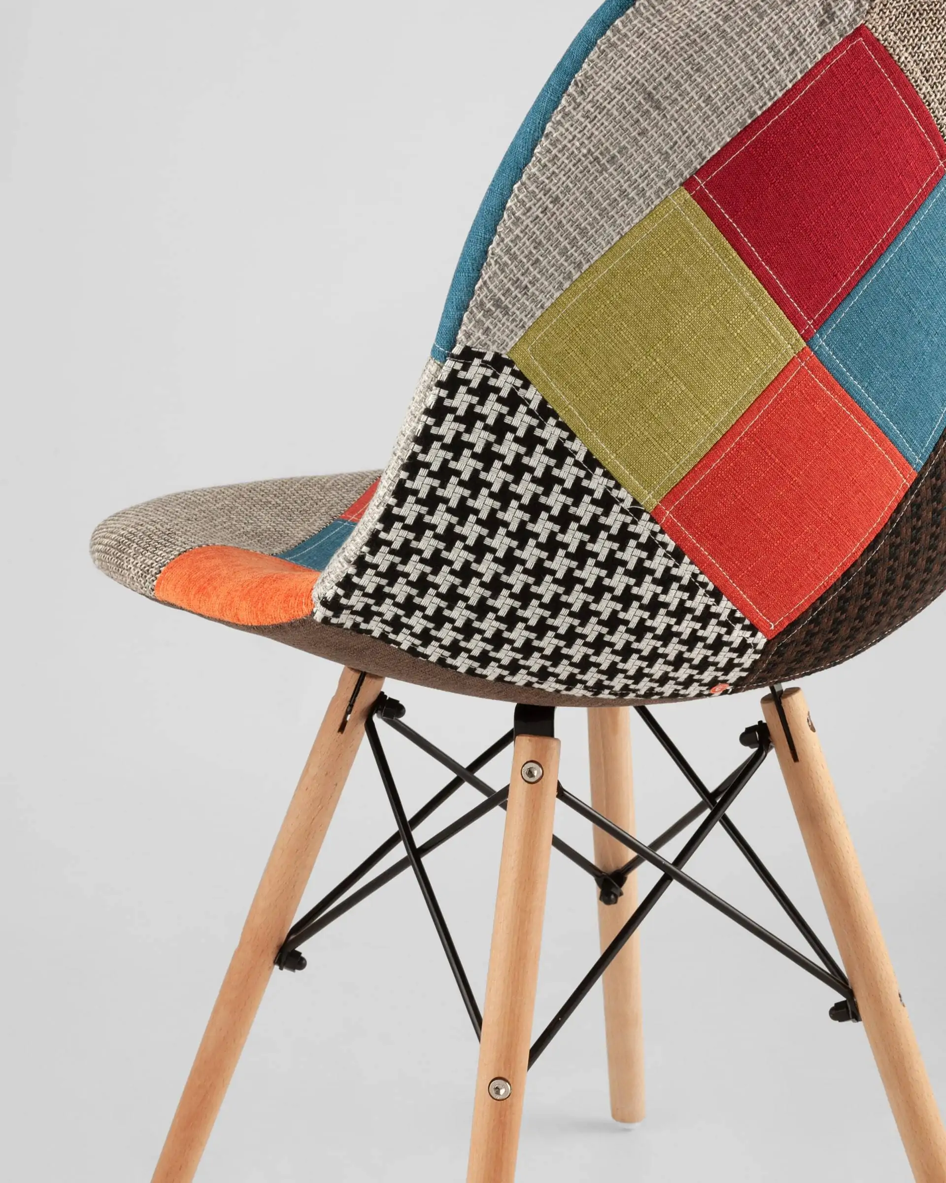 Обеденная группа стол DST, 2 стула DSW пэчворк