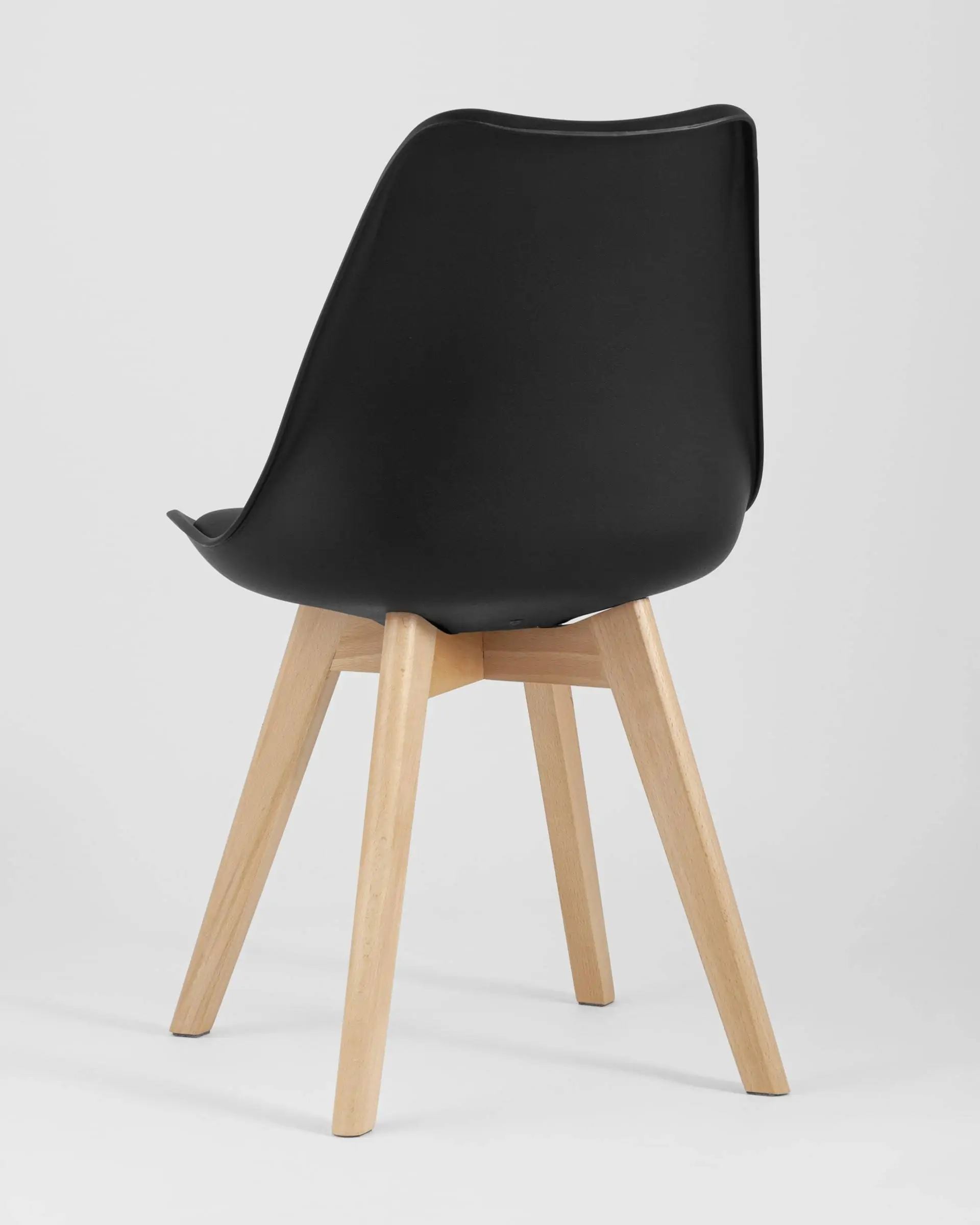 Обеденная группа стол Oslo Square WT белый, 3 стула Frankfurt черный