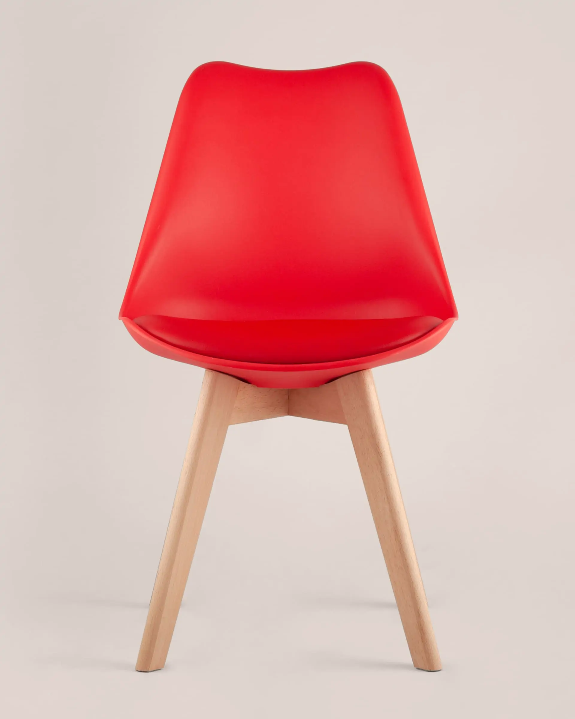 Обеденная группа стол DST, 3 стула Frankfurt красный