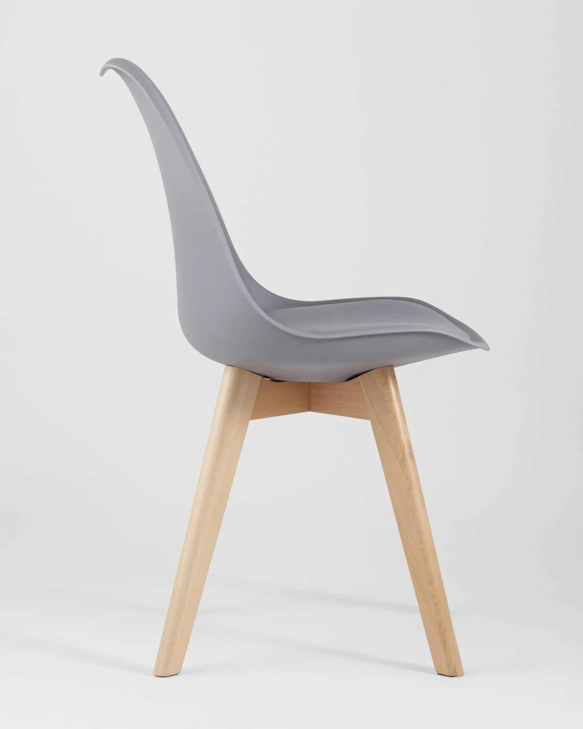 Обеденная группа стол Oslo Square WT белый, 3 стула Frankfurt серый