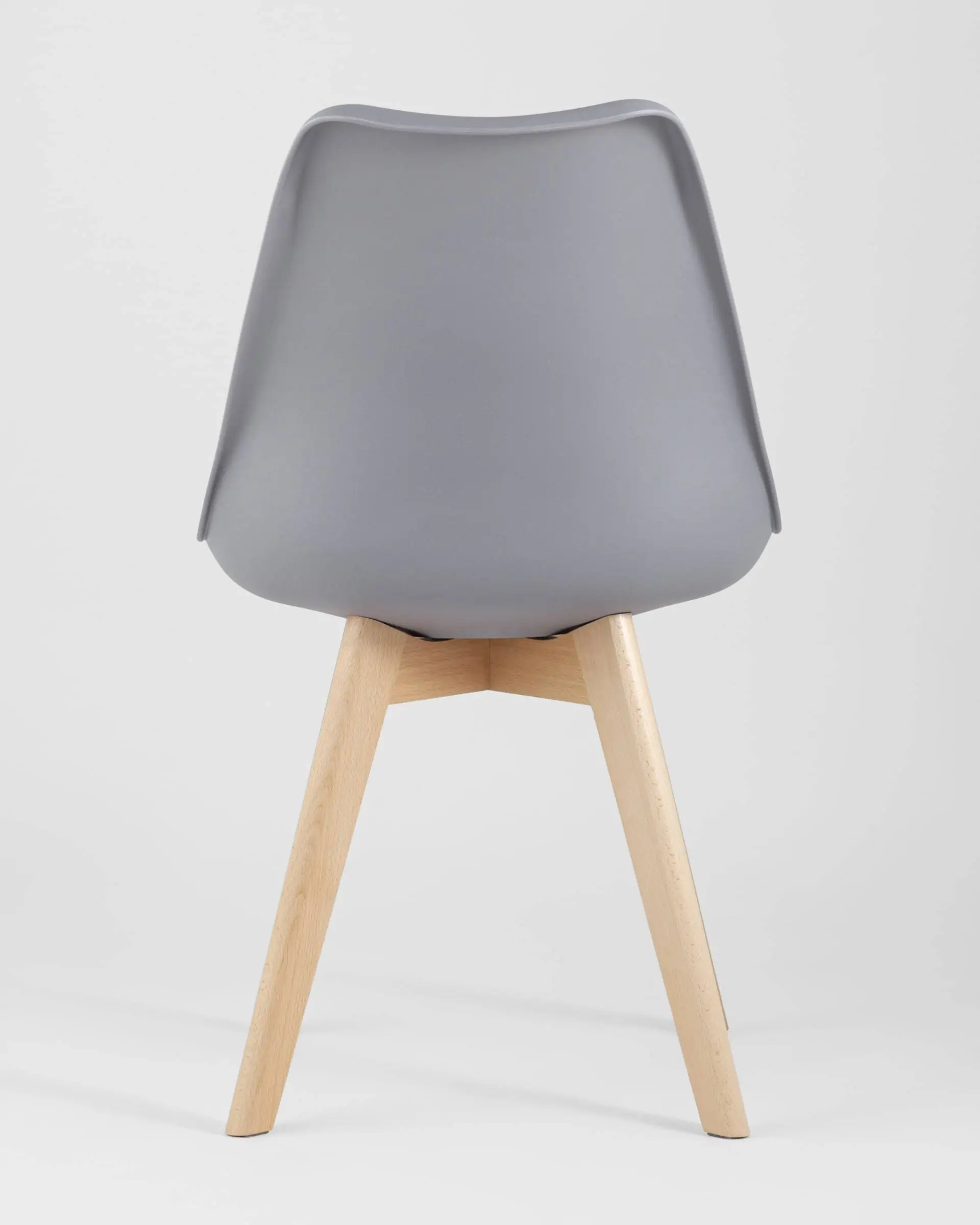 Обеденная группа стол Oslo Square WT белый, 3 стула Frankfurt серый