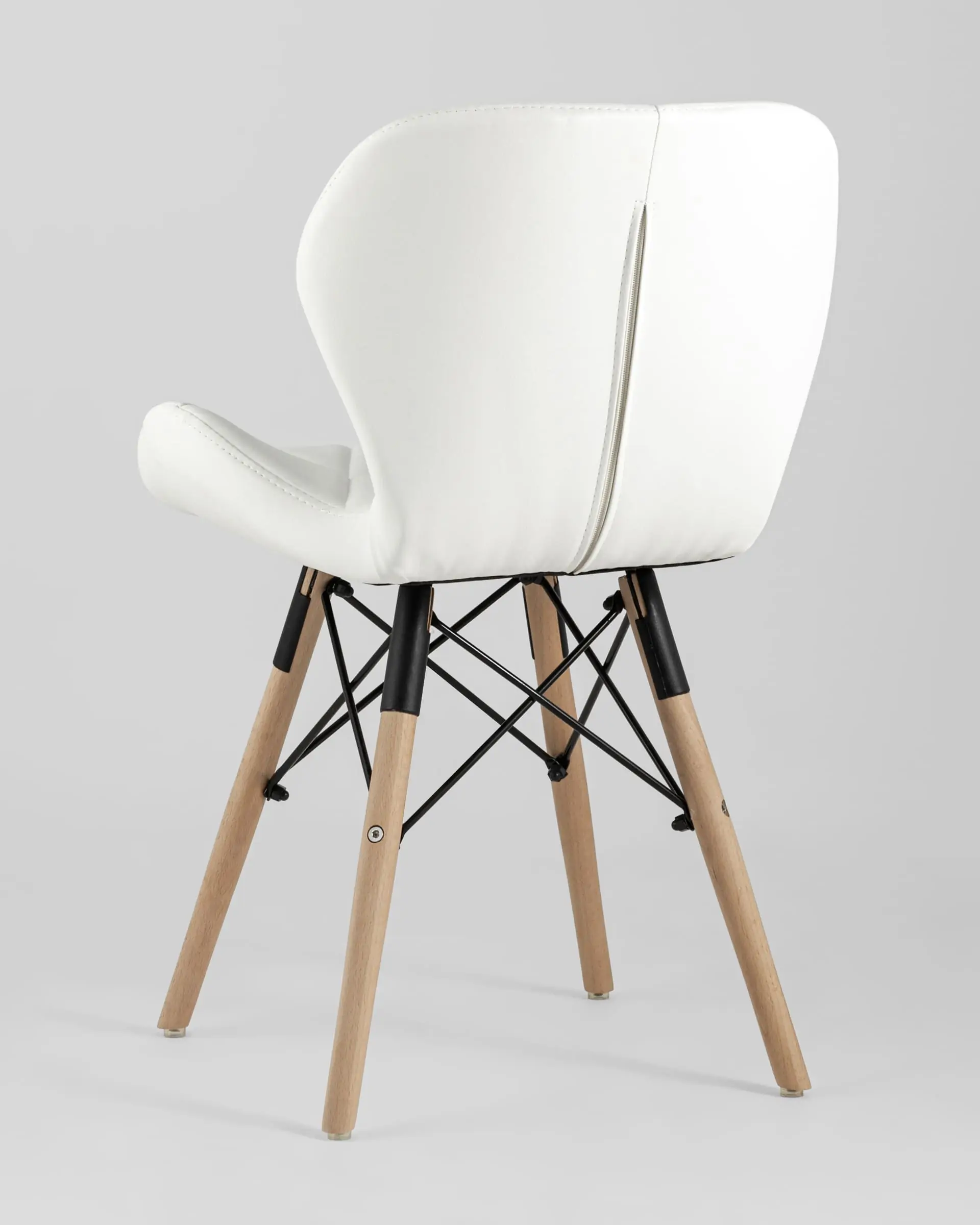 Обеденная группа стол Target 80*80, 4 стула Бон экокожа белый