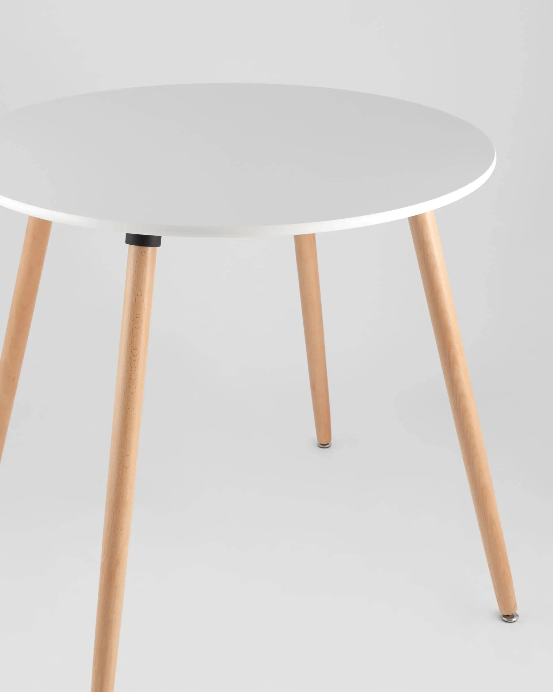 Обеденная группа стол Oslo Round WT, 3 стула DSW белый