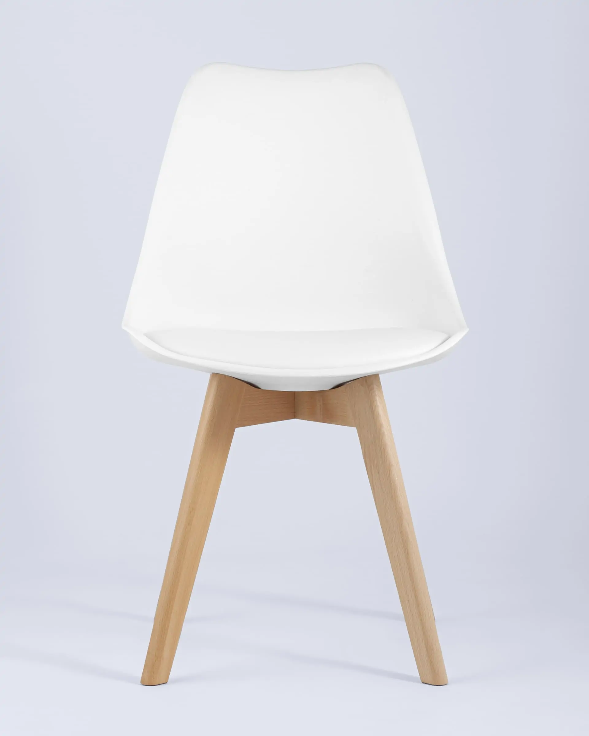 Обеденная группа стол круглый Рокки New D=80 белый, стул FRANKFURT NEW 2 шт