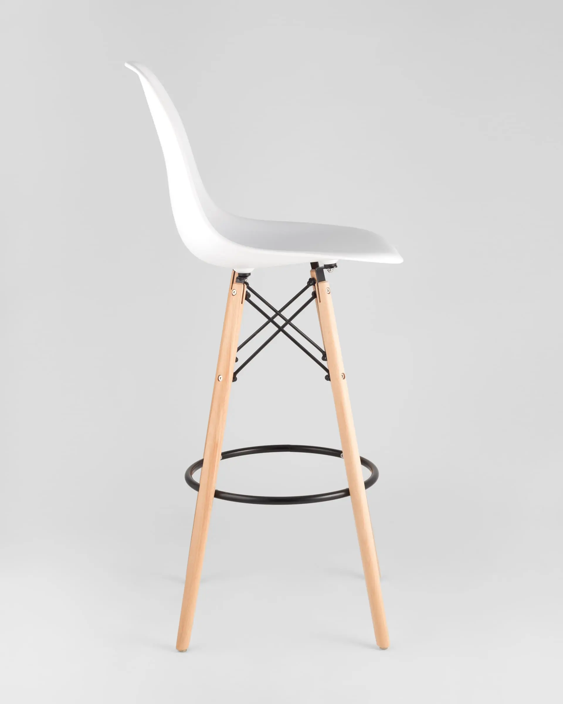 Обеденная группа стол барный DSW белый, 3 стула DSW барный белый