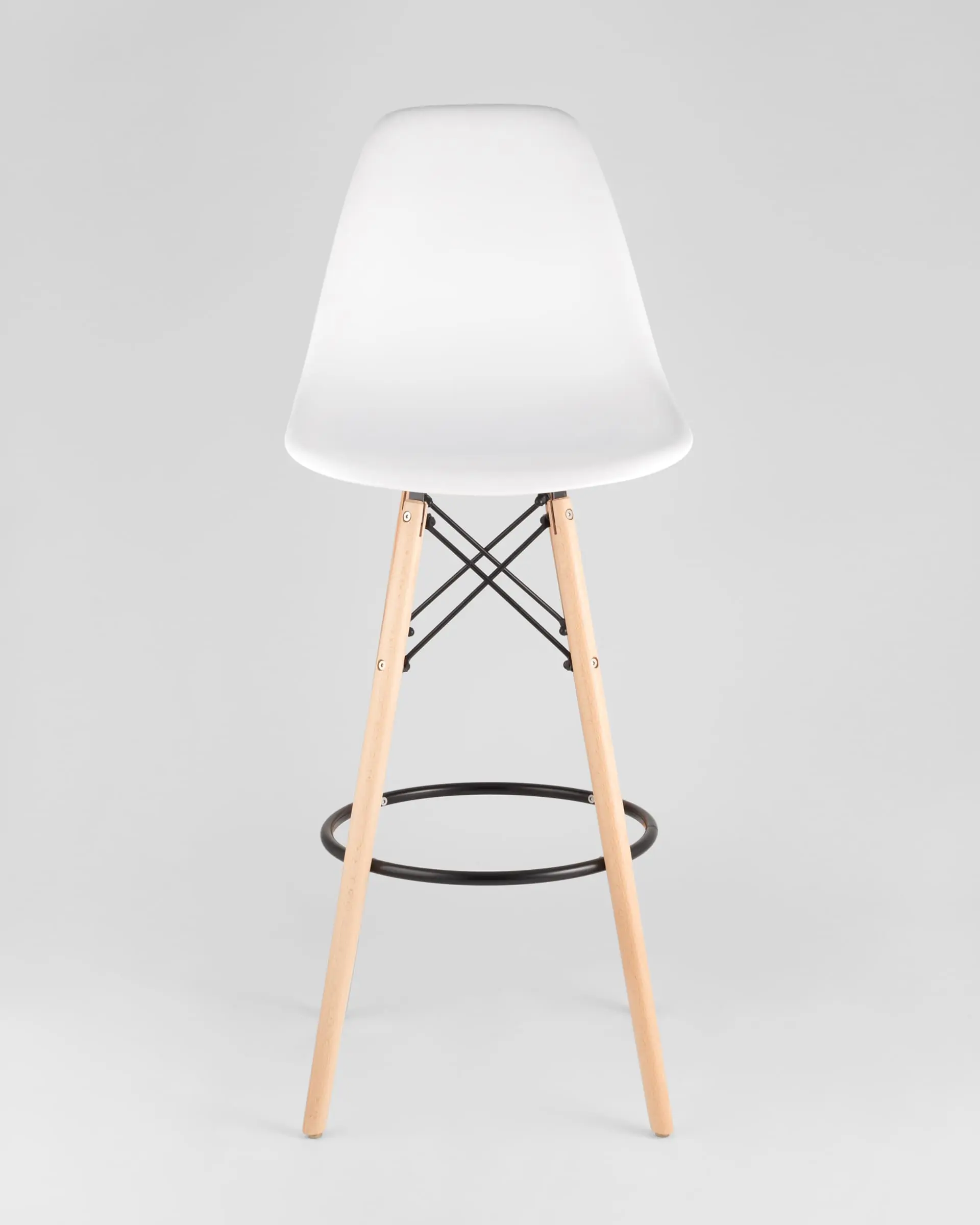 Обеденная группа стол барный DSW белый, 4 стула DSW барный белый