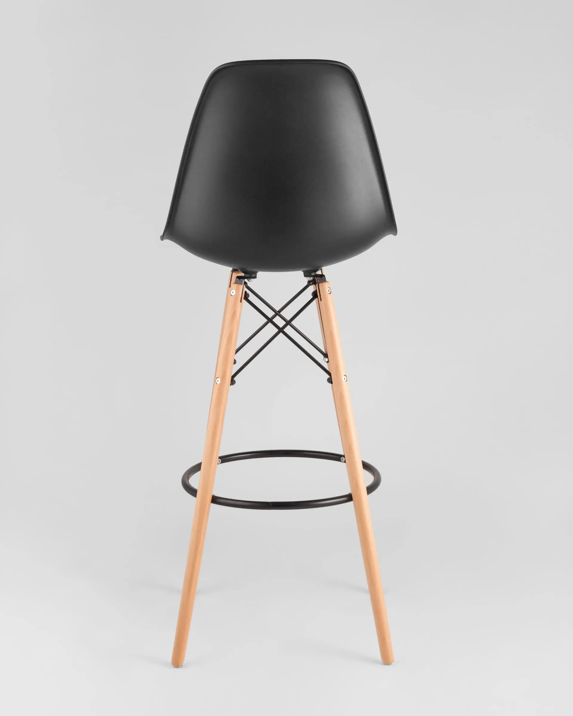 Обеденная группа стол барный DSW белый, 3 стула DSW барный черный