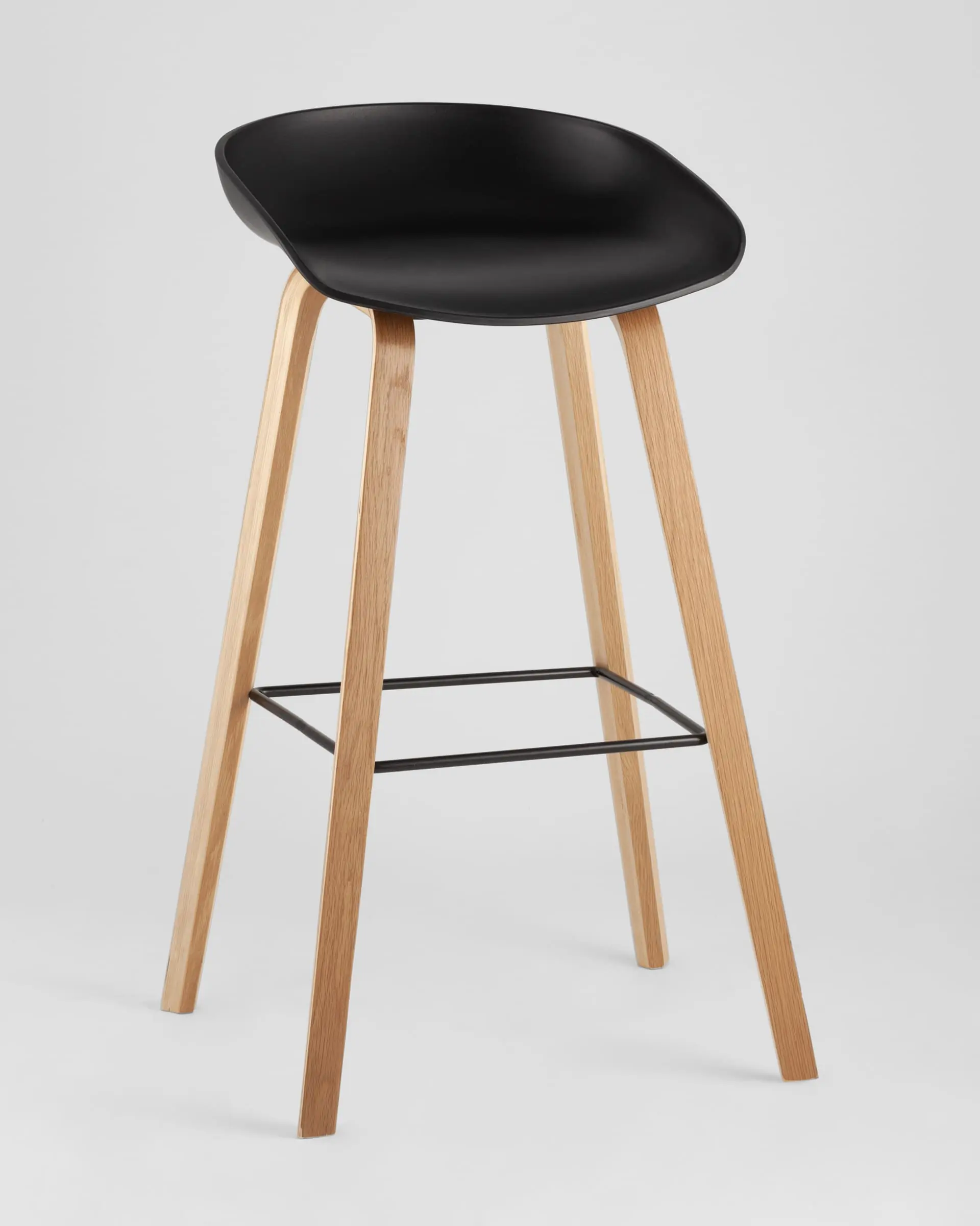 Обеденная группа стол барный DSW NEW 120*60*106 см белый, 4 барных стула LIBRA черный