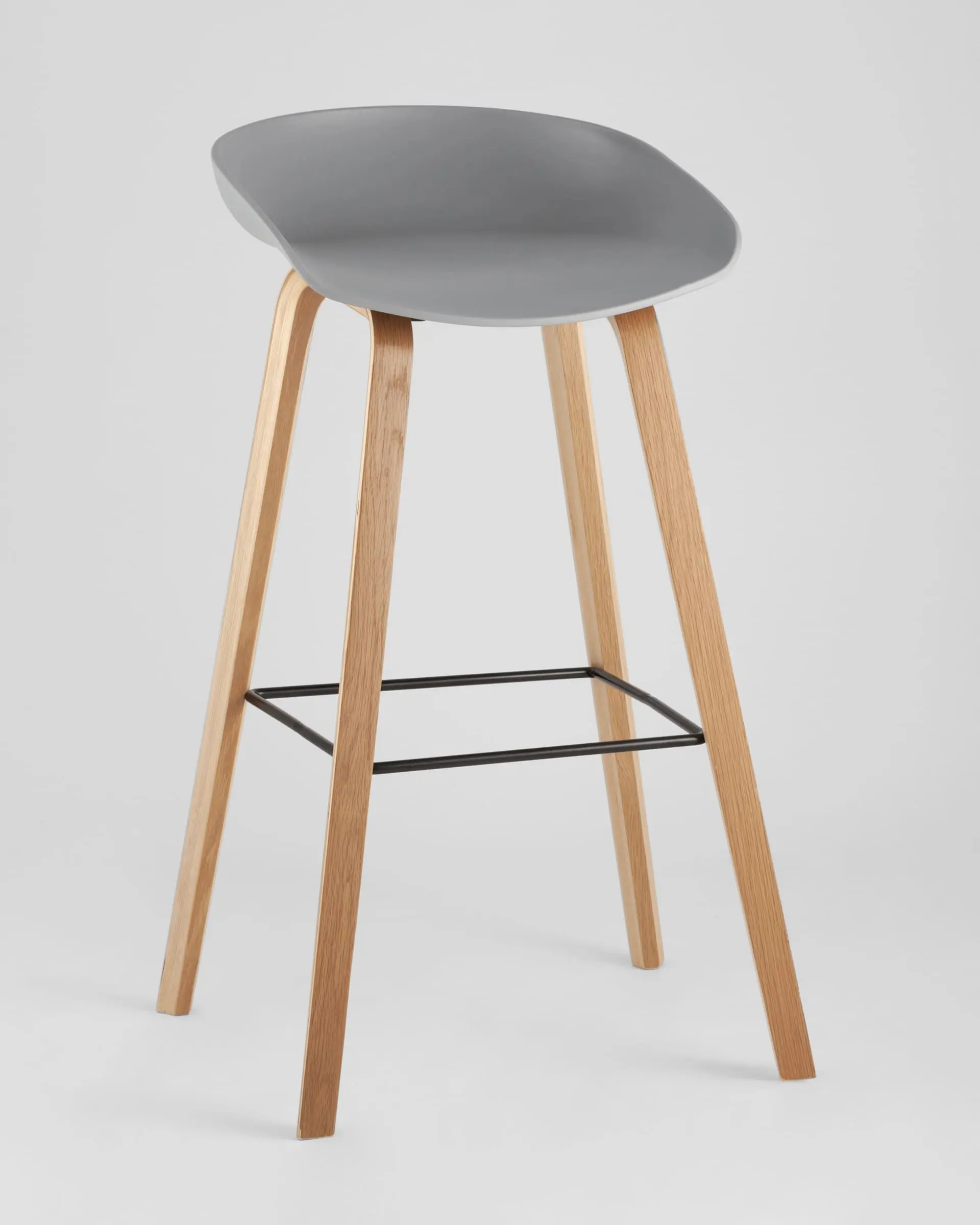 Обеденная группа стол барный DSW NEW 120*60*106 см белый, 2 барных стула LIBRA серый