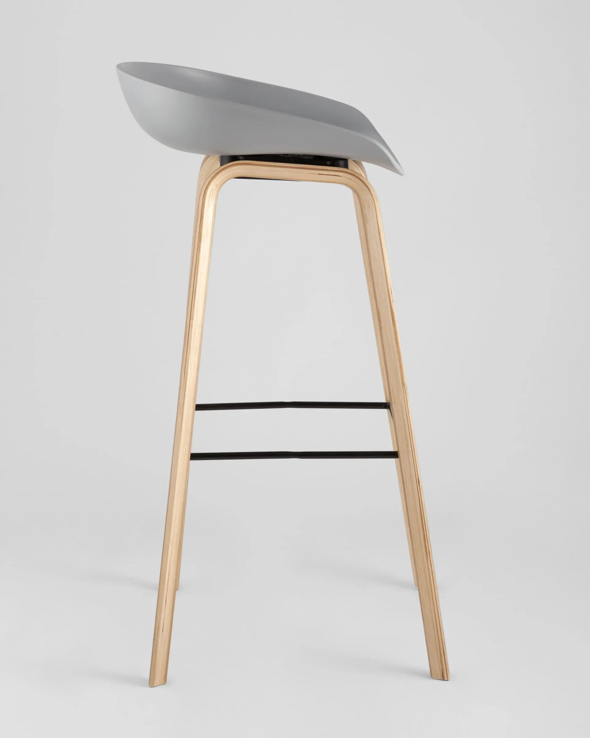 Обеденная группа стол барный DSW NEW 120*60*106 см белый, 3 барных стула LIBRA серый