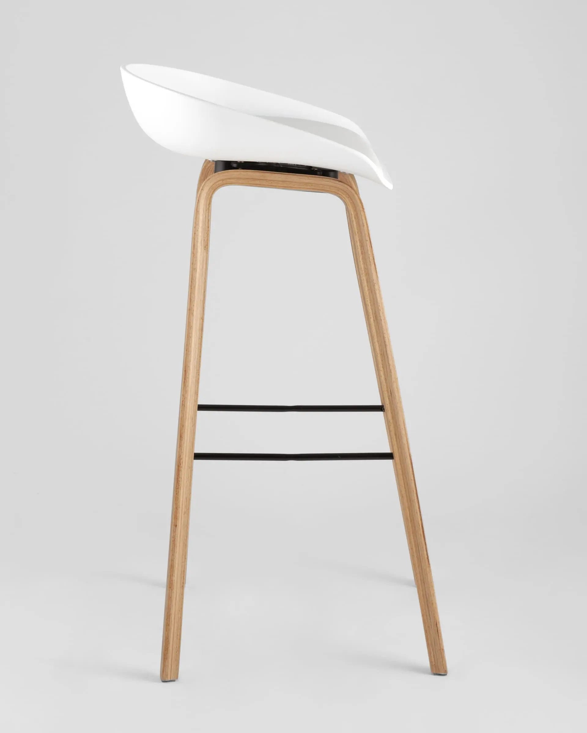 Обеденная группа стол барный DSW NEW 120*60*106 см белый, 3 барных стула LIBRA SOFT белый