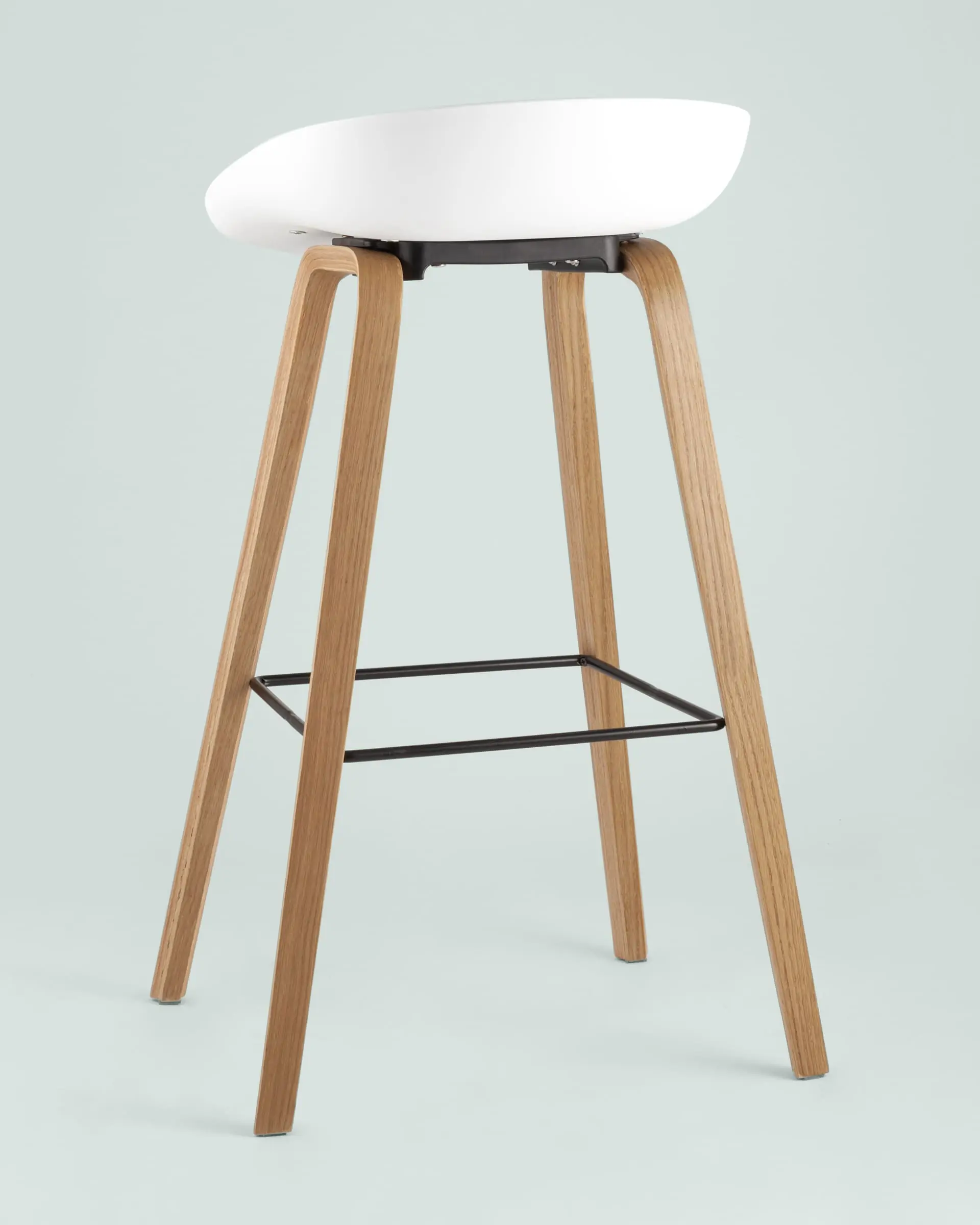 Обеденная группа стол барный DSW NEW 120*60*106 см белый, 3 барных стула LIBRA SOFT белый