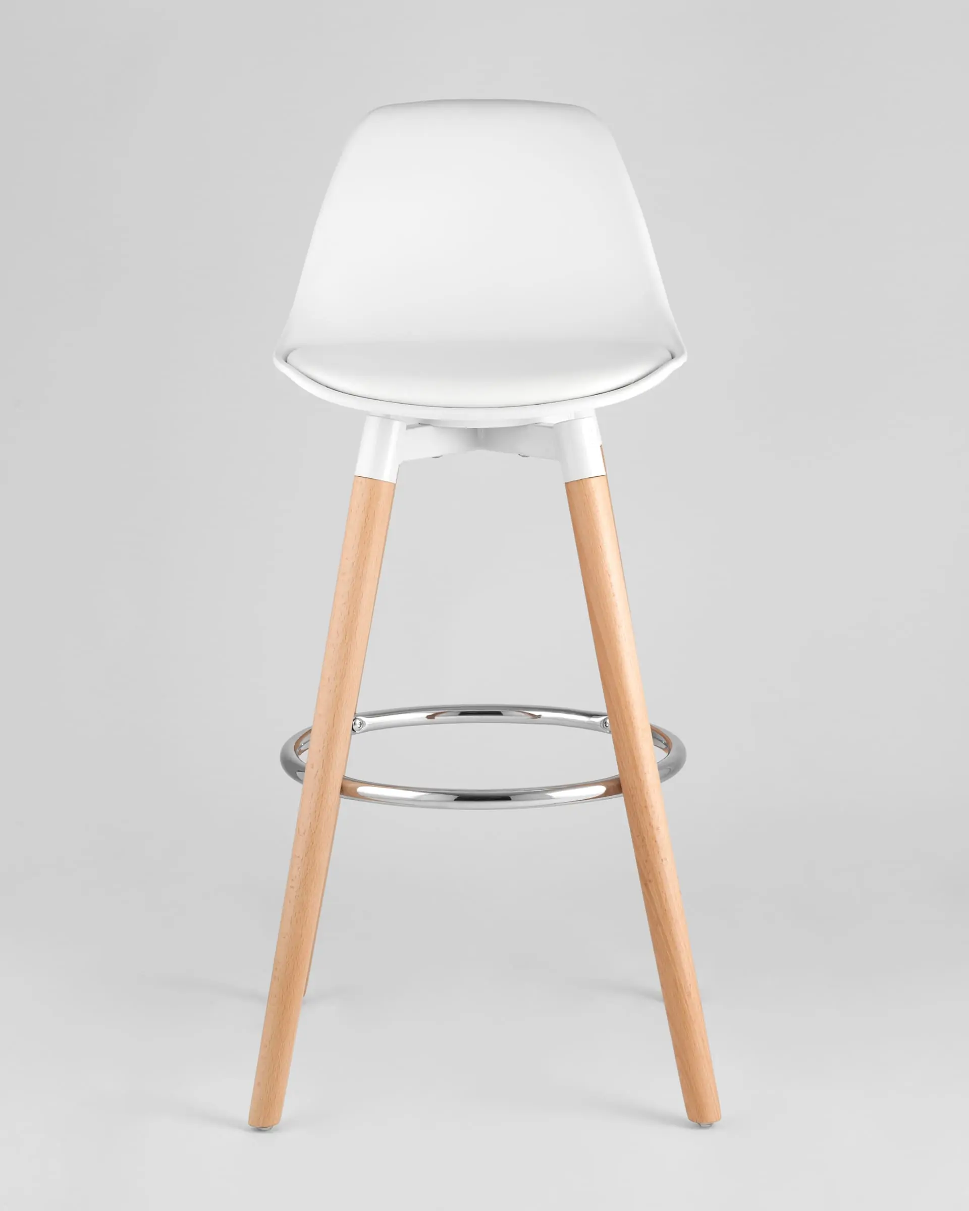 Обеденная группа стол барный DSW белый, 4 барных стула Мартин белый