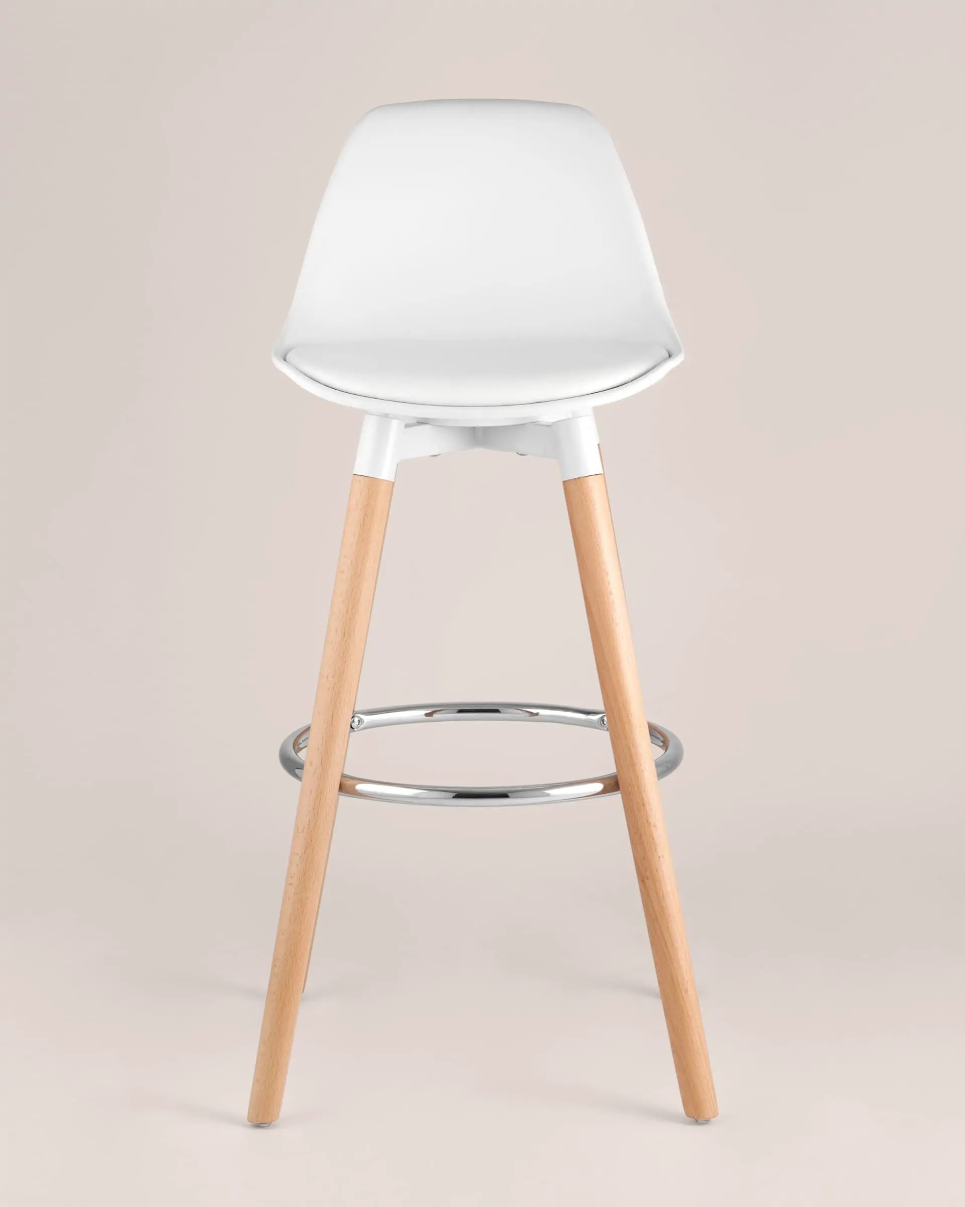 Обеденная группа стол барный DSW белый, 2 барных стула Мартин белый