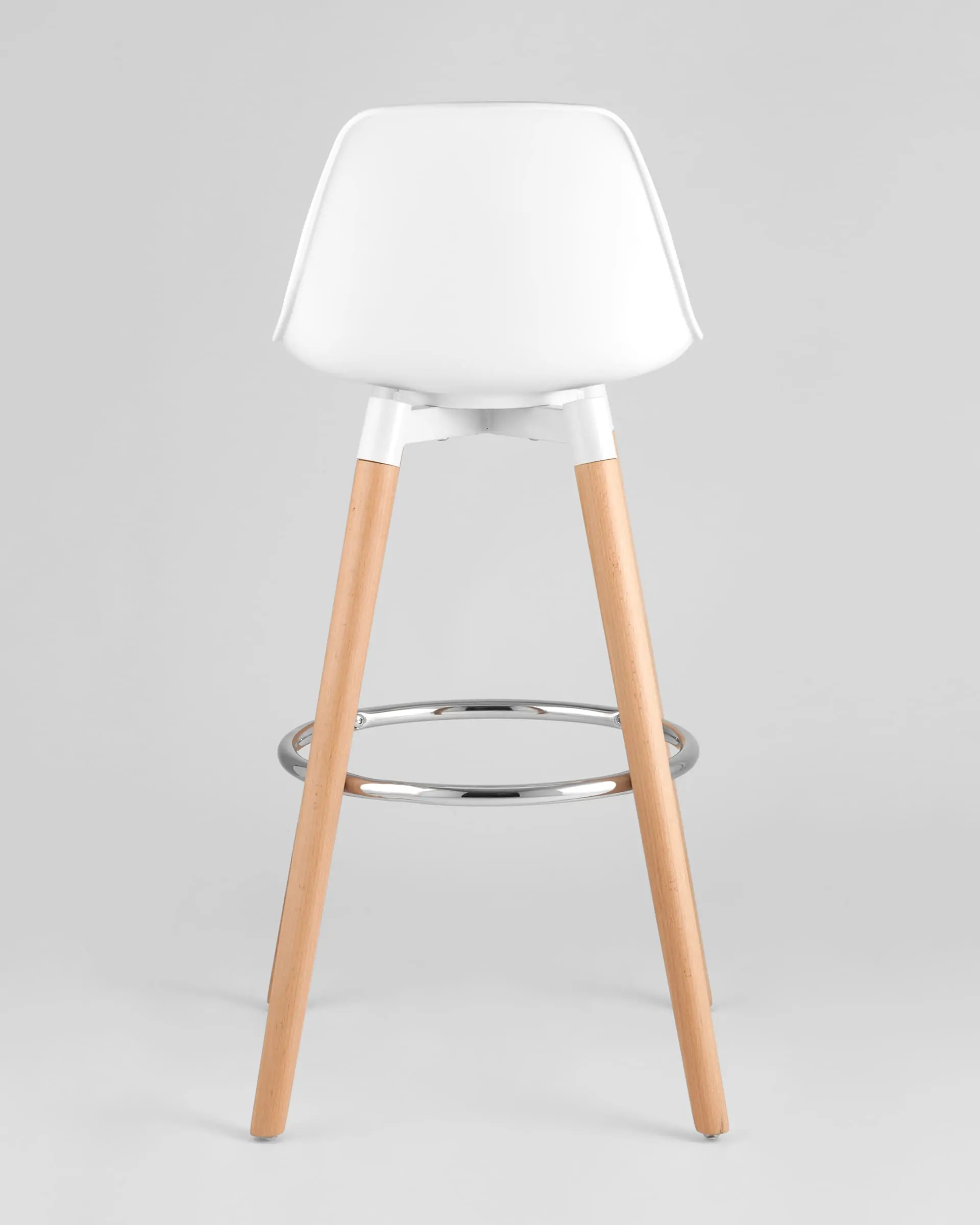 Обеденная группа стол барный DSW белый, 2 барных стула Мартин белый