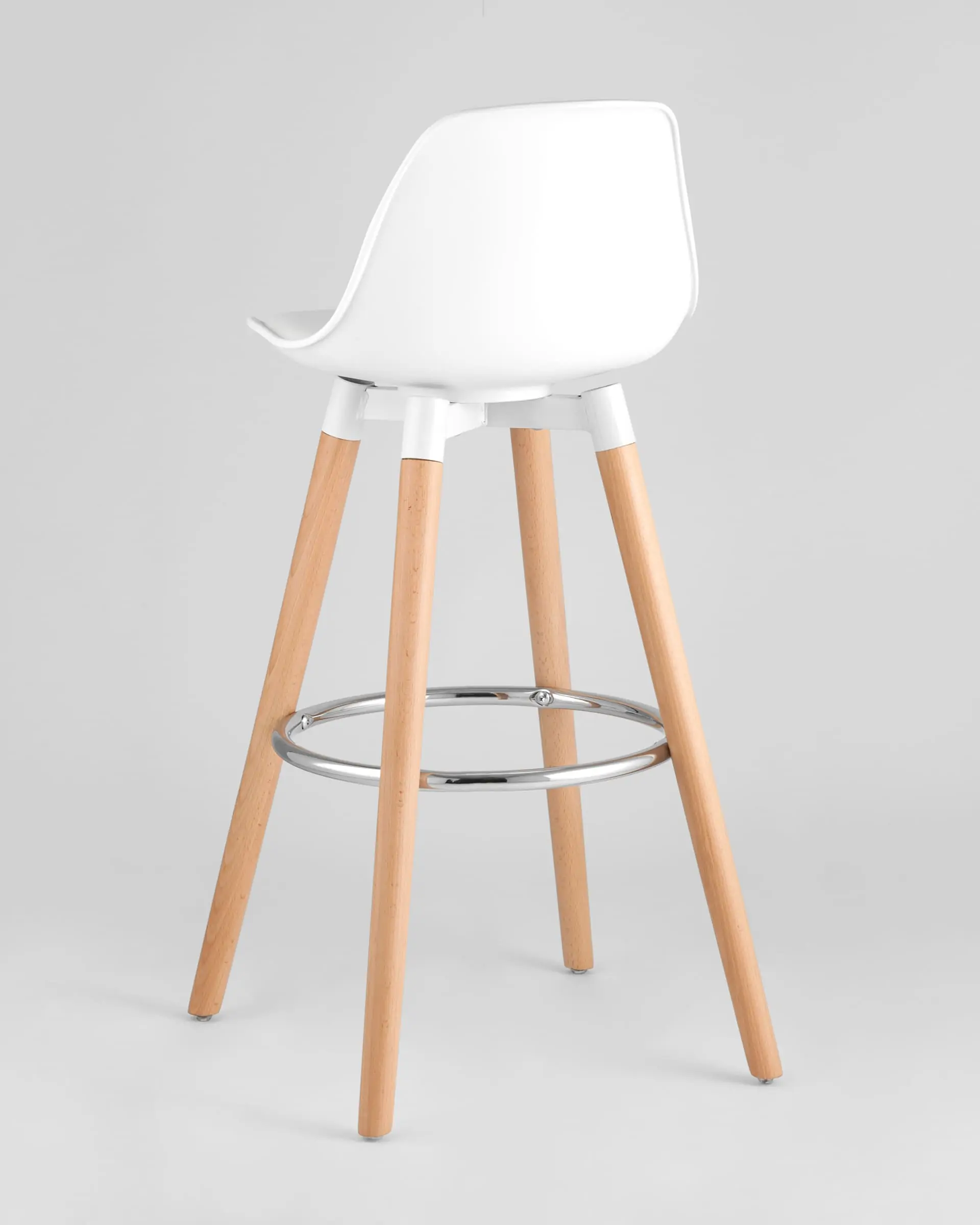 Обеденная группа стол барный DSW белый, 4 барных стула Мартин белый