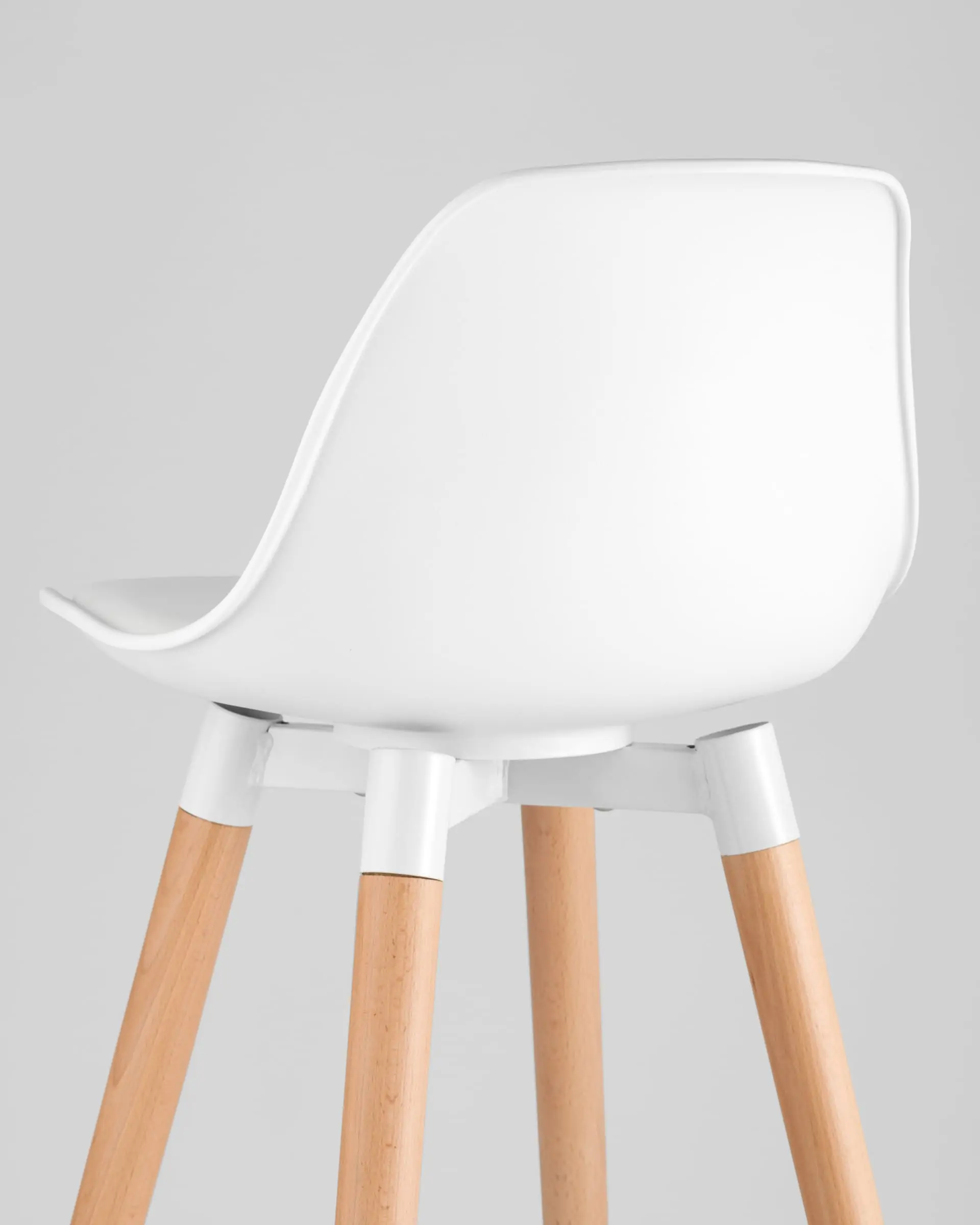 Обеденная группа стол барный DSW белый, 3 барных стула Мартин белый