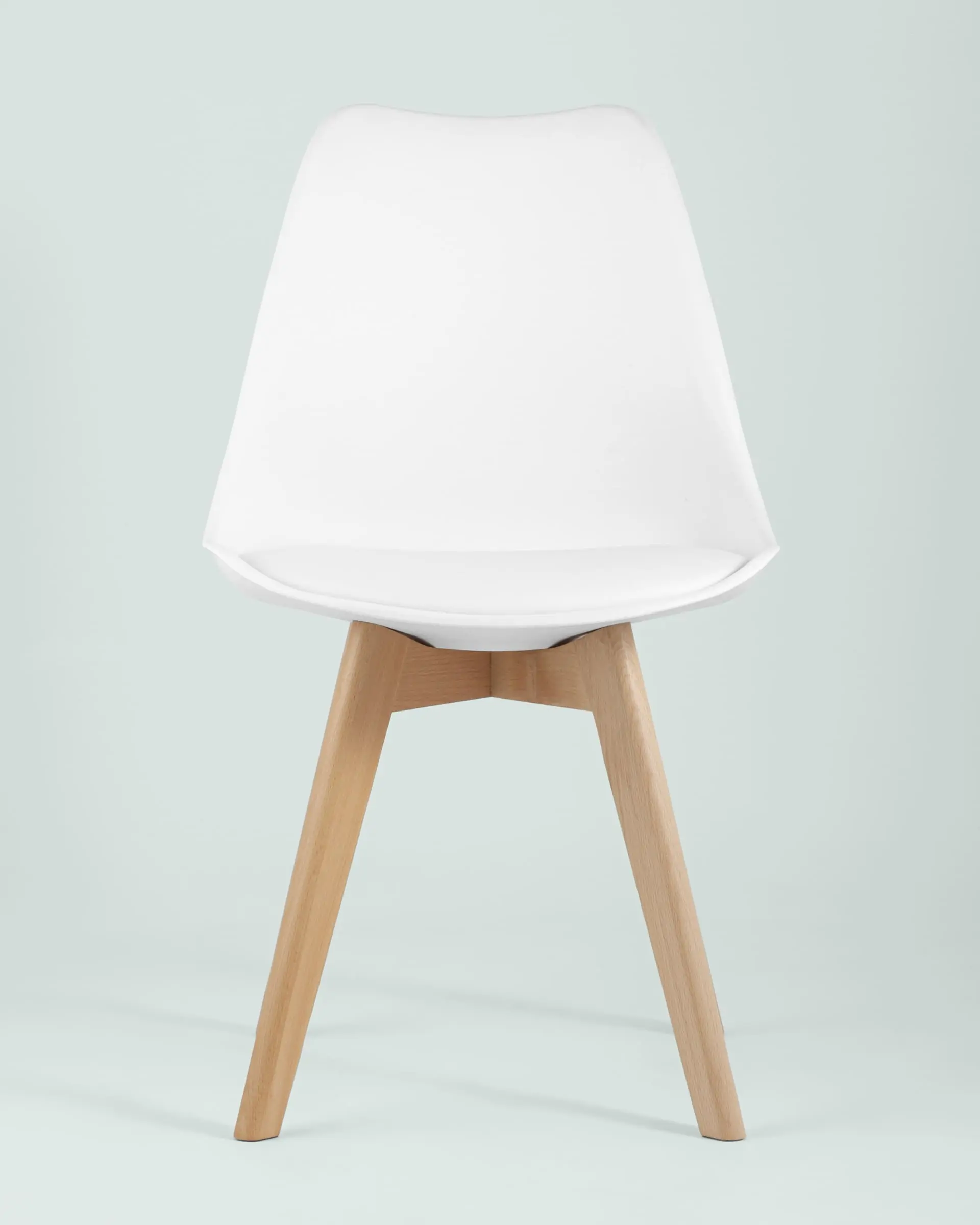 Обеденная группа стол Рокки New D=80, 4 стула FRANKFURT NEW белый