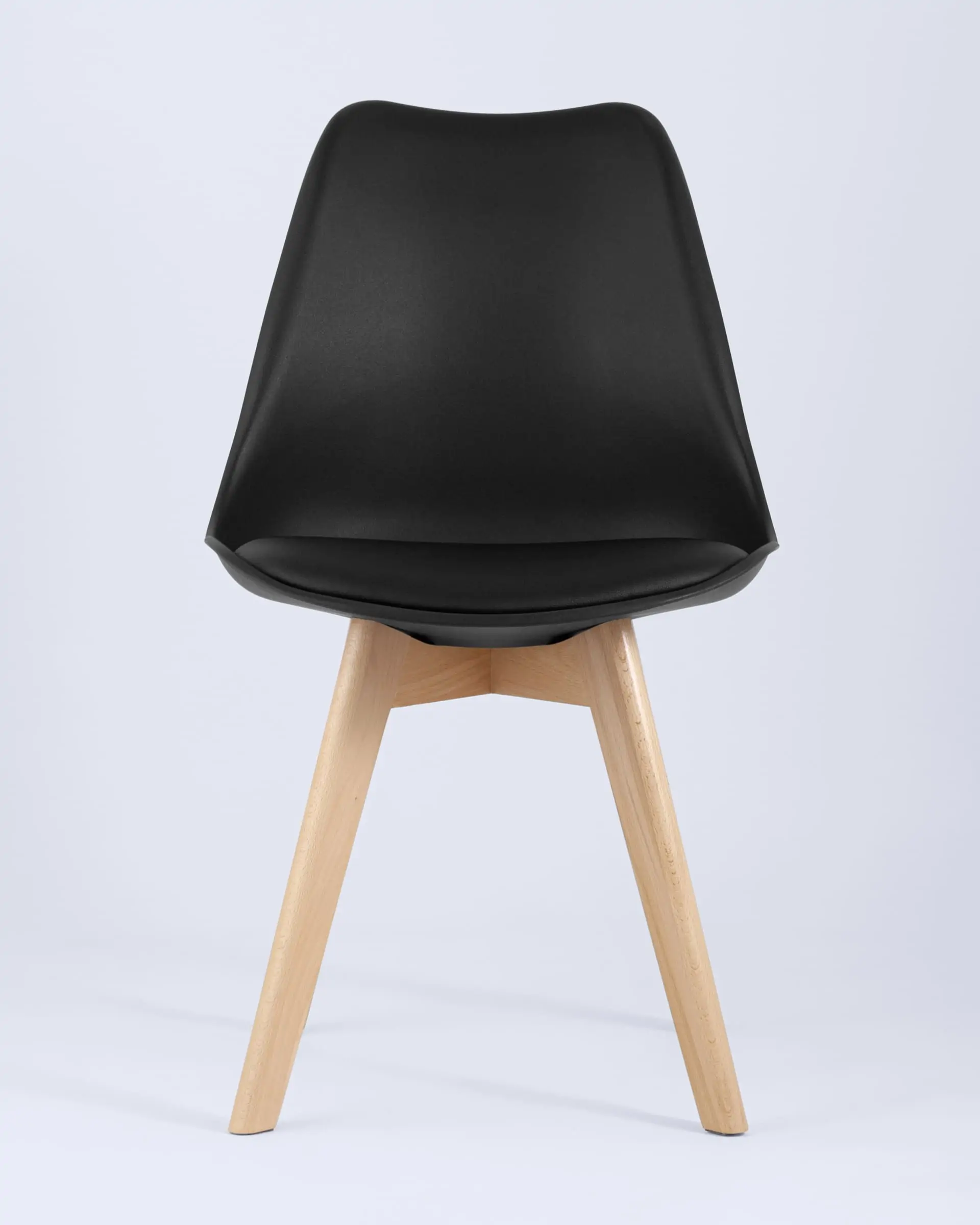 Обеденная группа стол Oslo Round WT, 2 стула FRANKFURT черный