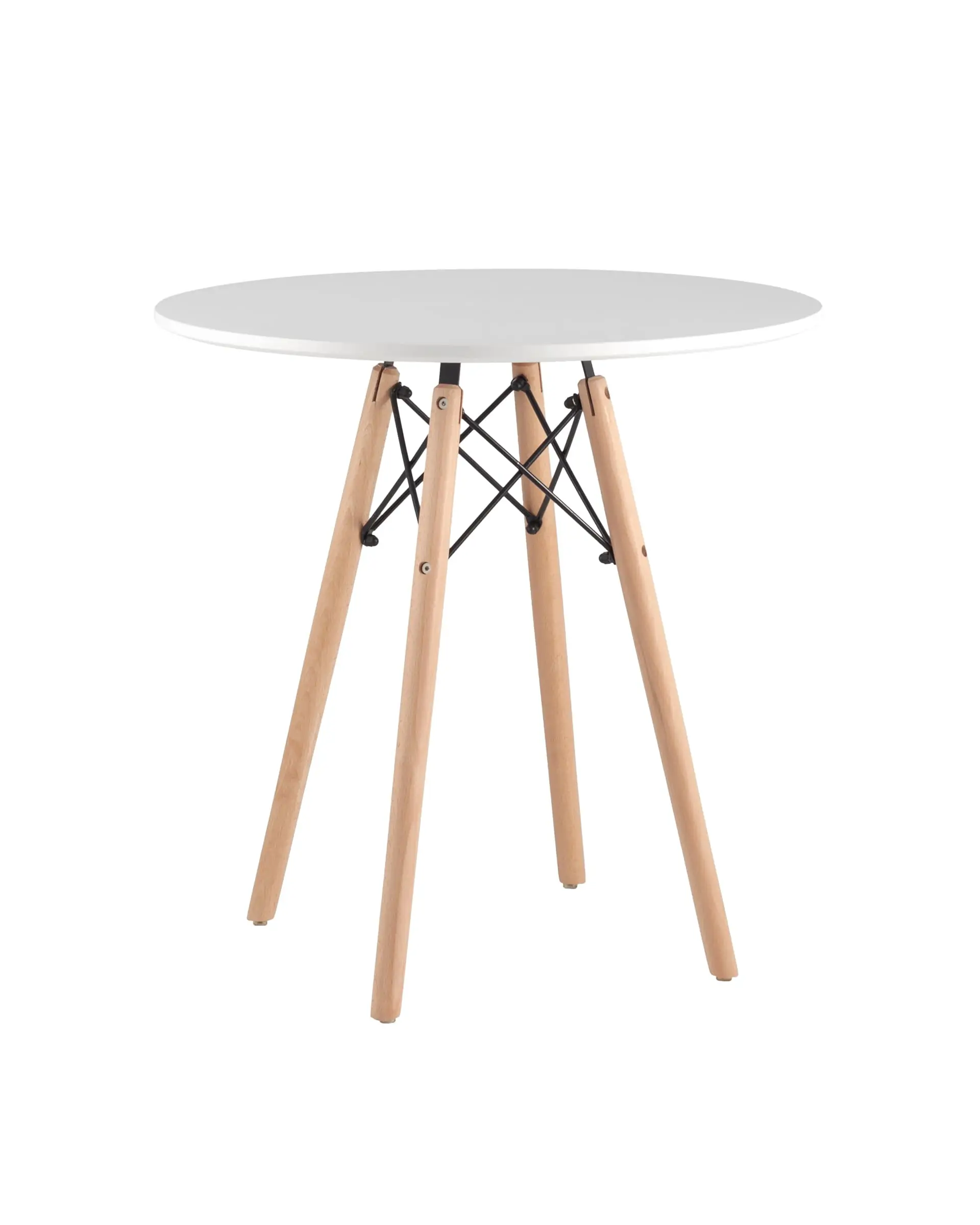 Стол круглый Stool Group Eames DSW small d60 белый/деревянные ножки t005-c