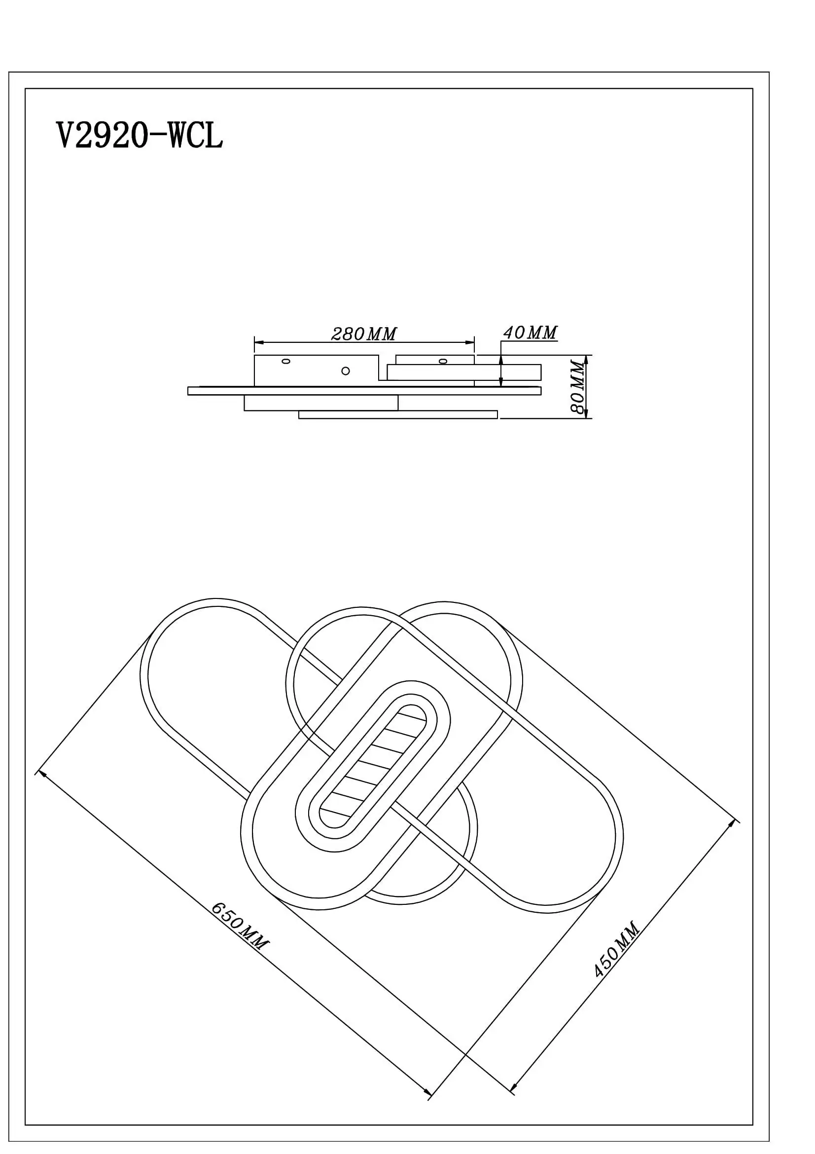 Светодиодный потолочный светильник с пультом Moderli V2920-WCL Abel