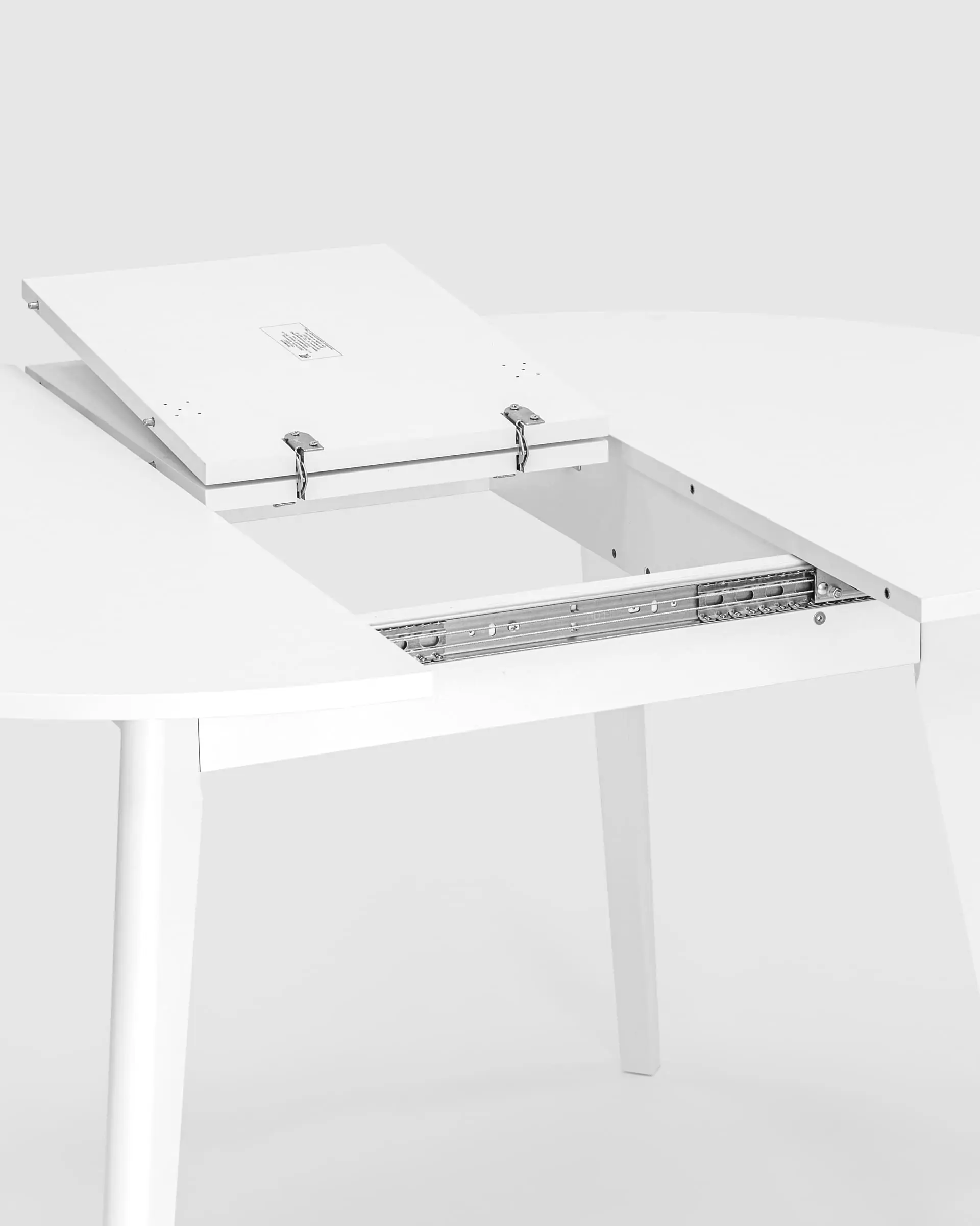 Обеденная группа стол Rondo белый, стулья Oden White синие