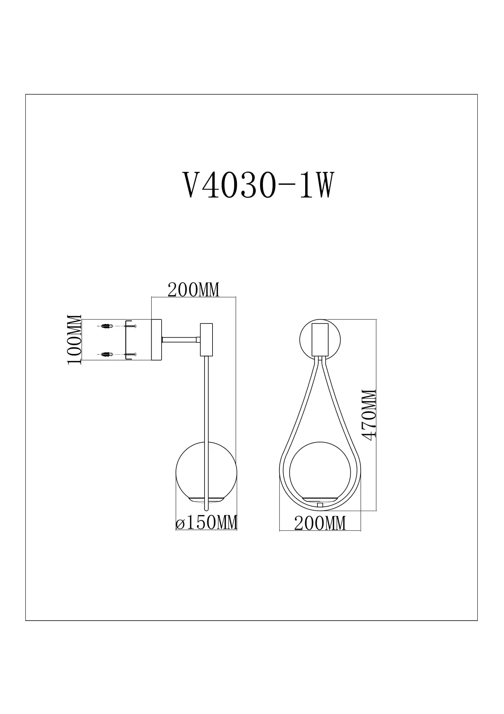 Настенный светильник Moderli V4030-1W Barocco