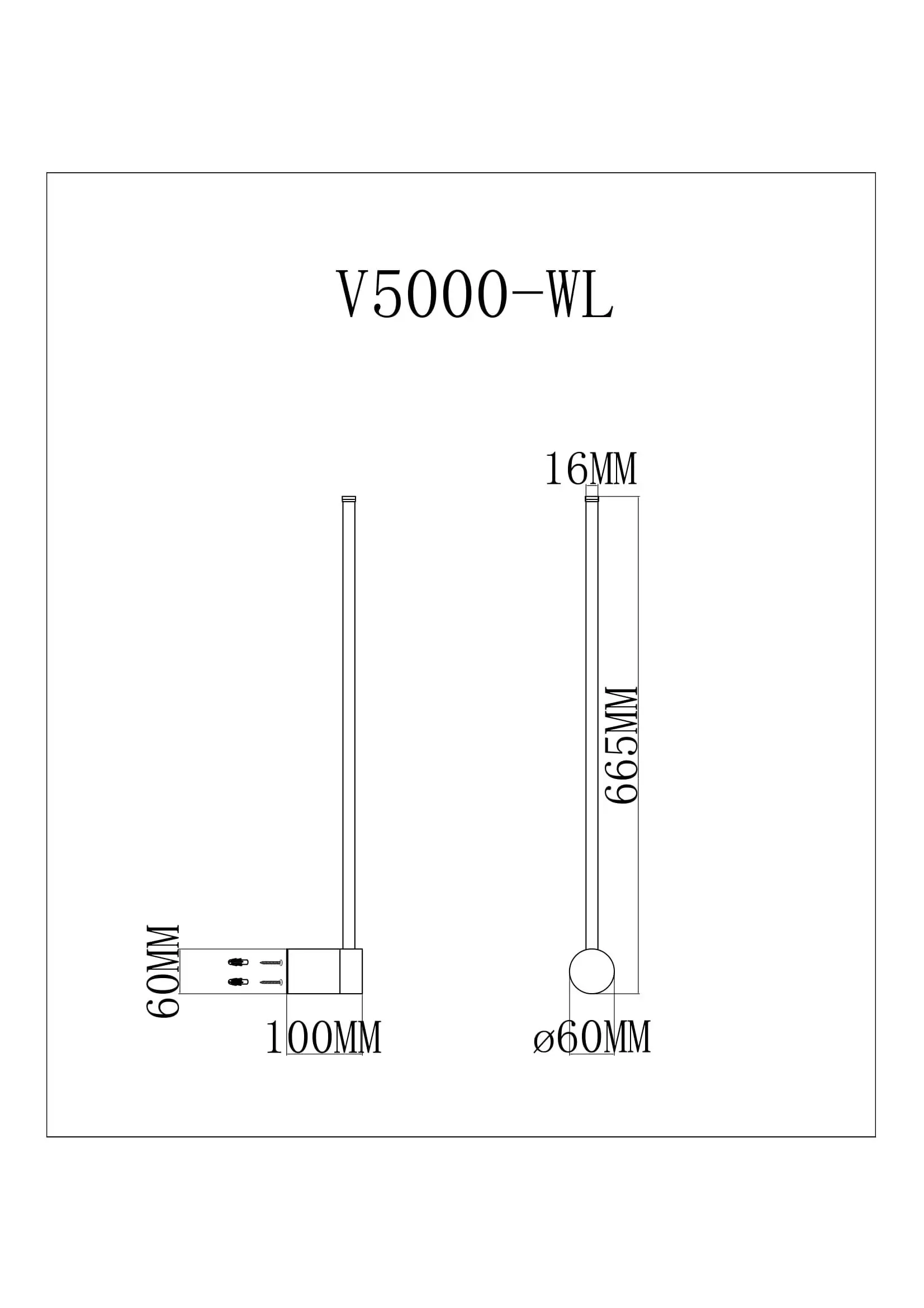 Настенный светодиодный светильник Moderli V5000-WL Ricco