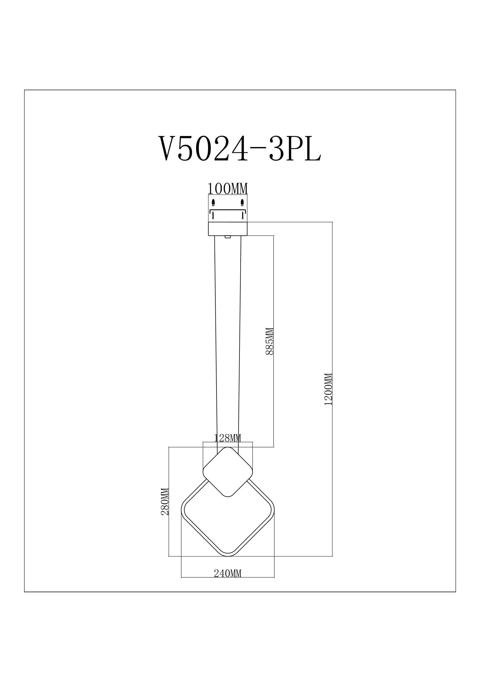Светодиодный подвесной светильник Moderli V5024-3PL Store