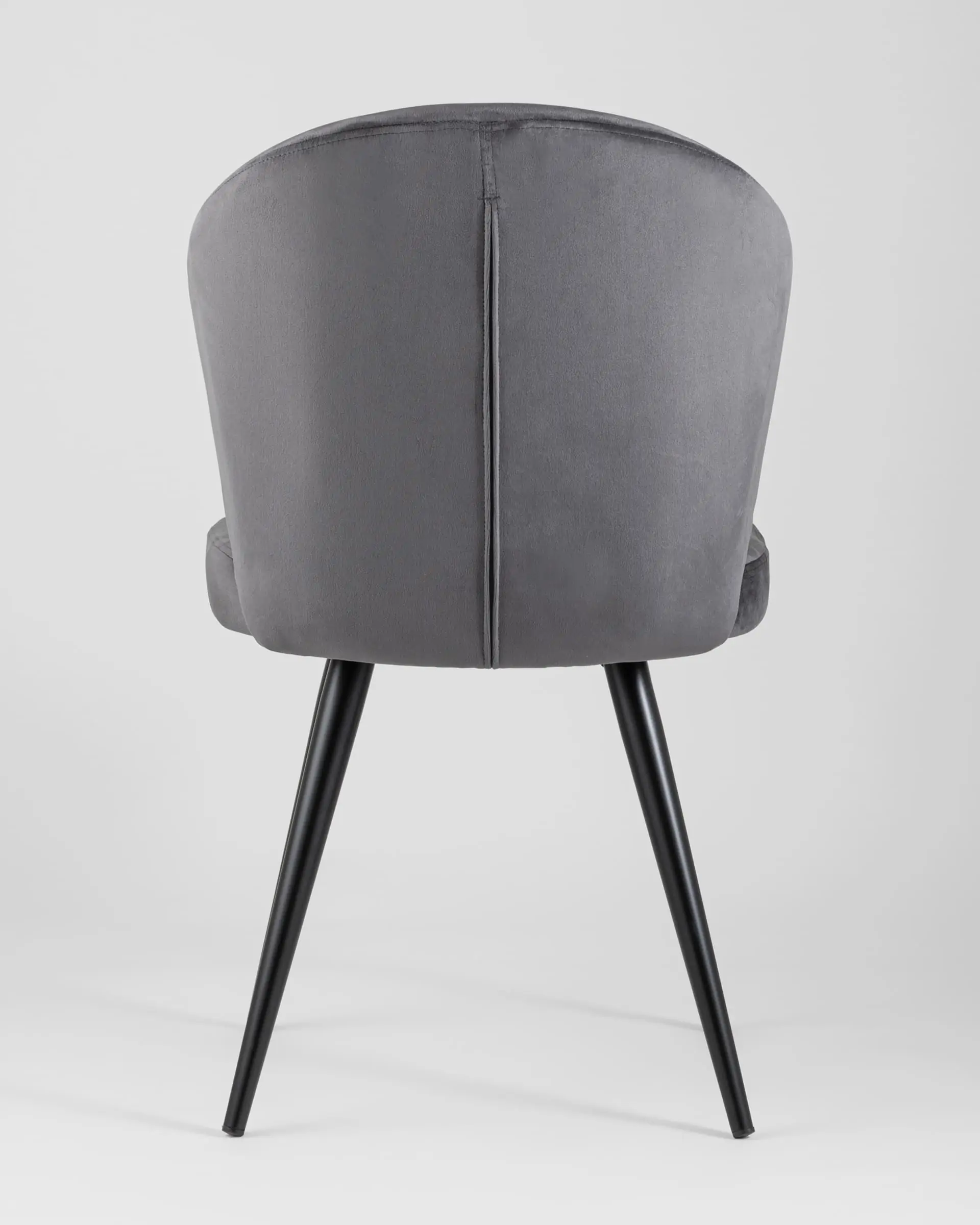 Обеденная группа стол Clyde бетон/белый, стулья Танго велюр серые