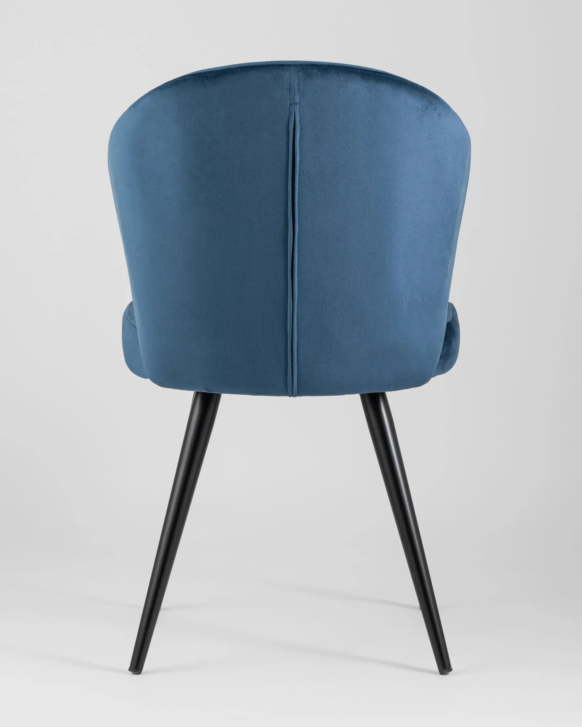 Обеденная группа стол Clyde бетон/белый, стулья Танго велюр синие