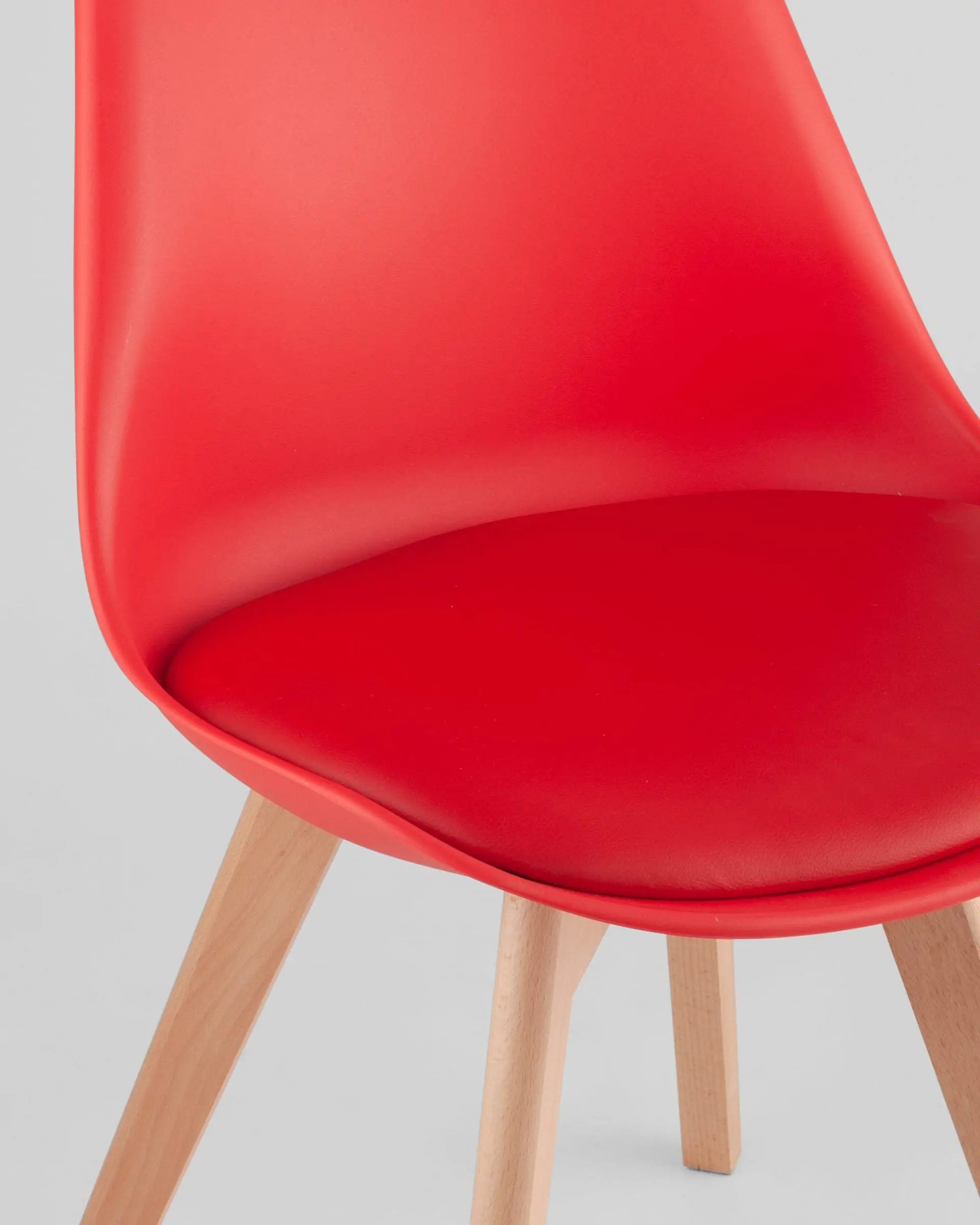 Обеденная группа стол Берген 160-220*90, 4 стула Frankfurt красные