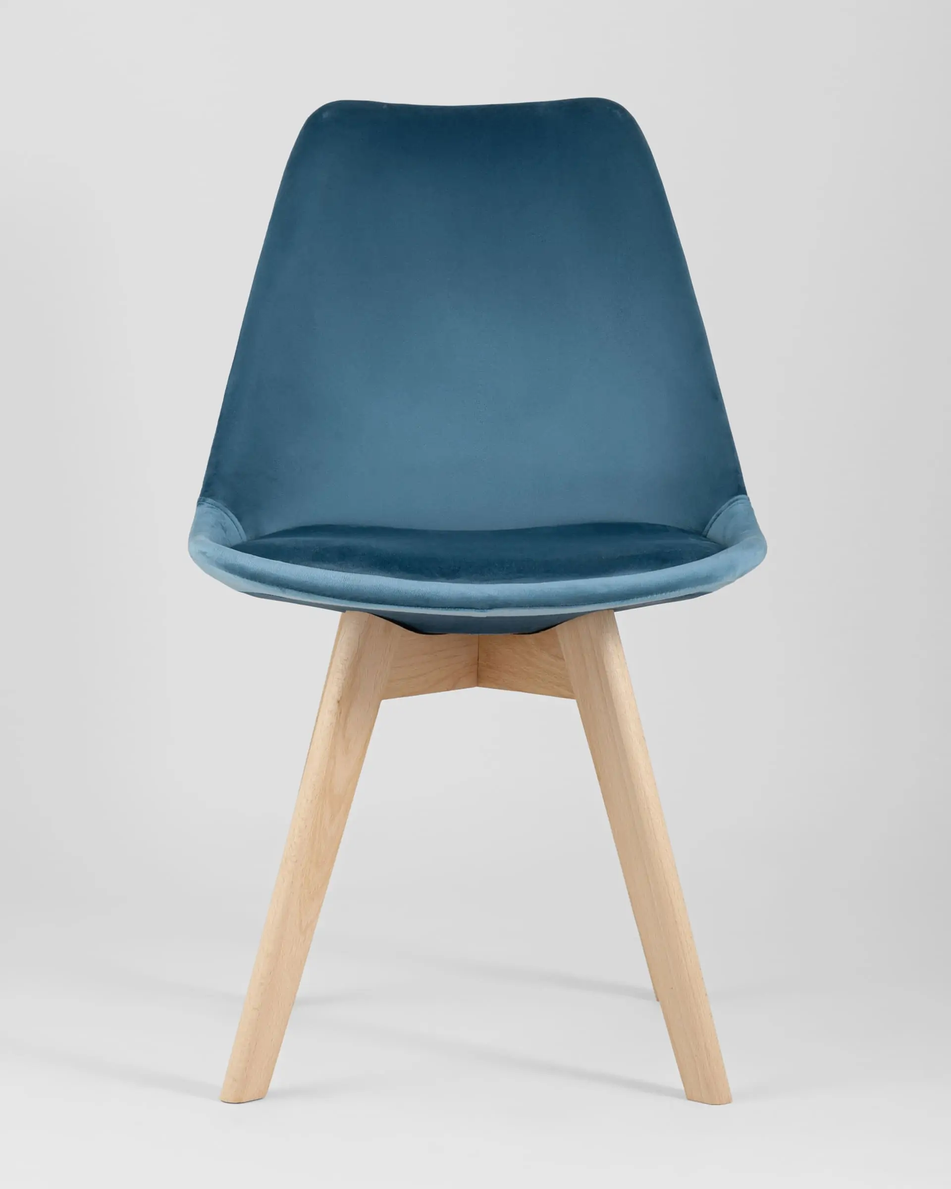 Обеденная группа стол раскладной Берген 160-220*90, 4 стула Frankfurt велюр синий