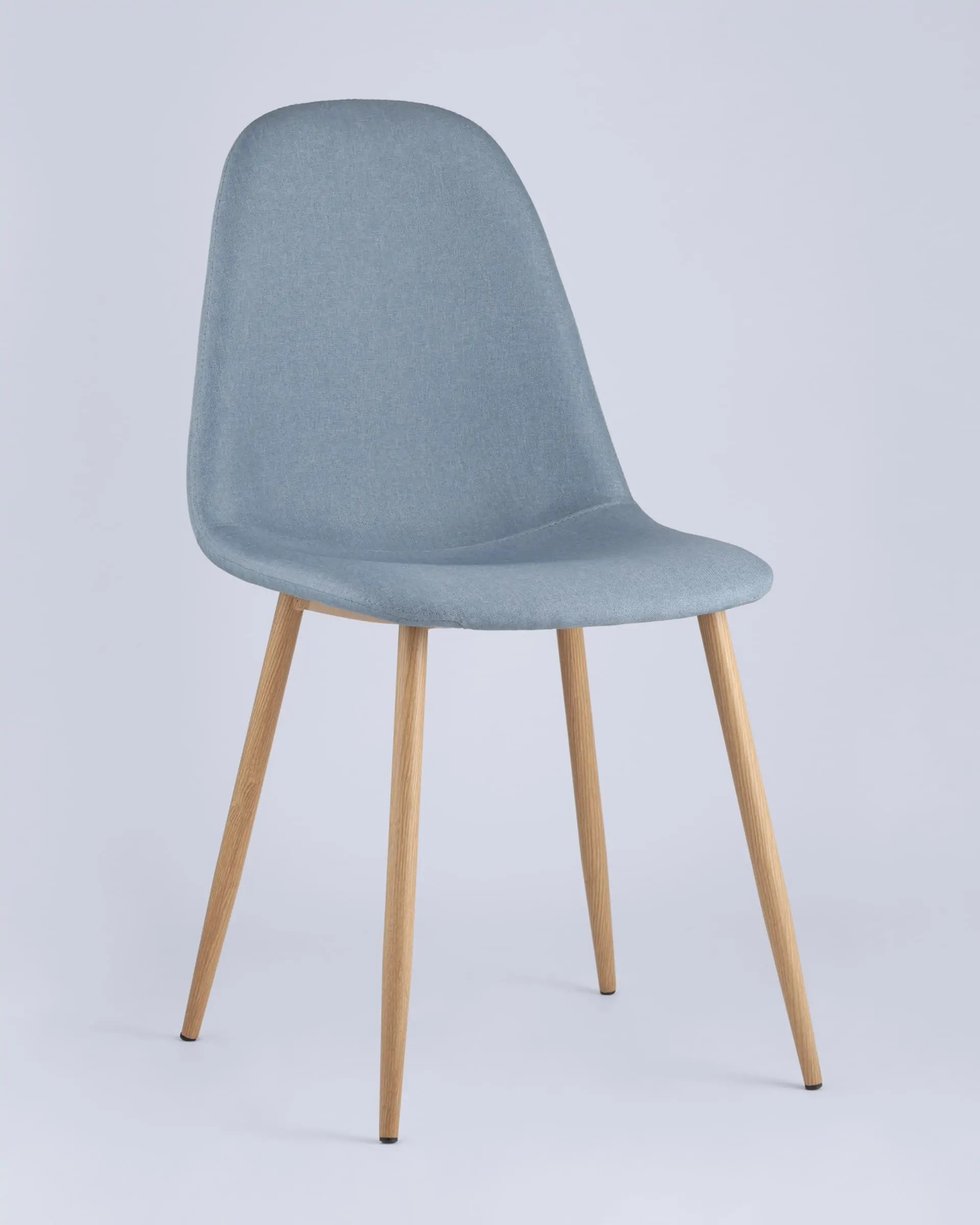 Обеденная группа стол Берген 120-180*80, 4 стула Валенсия голубые