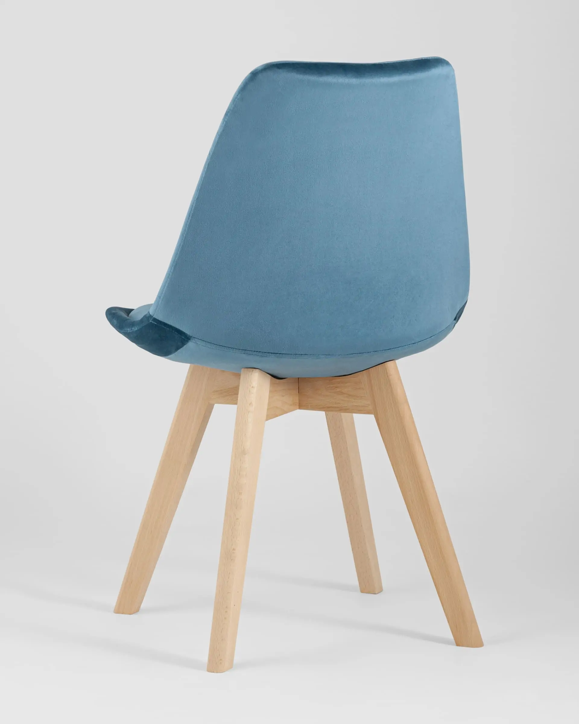 Обеденная группа стол Берген 160-220*90, 6 cтульев Frankfurt велюр синий