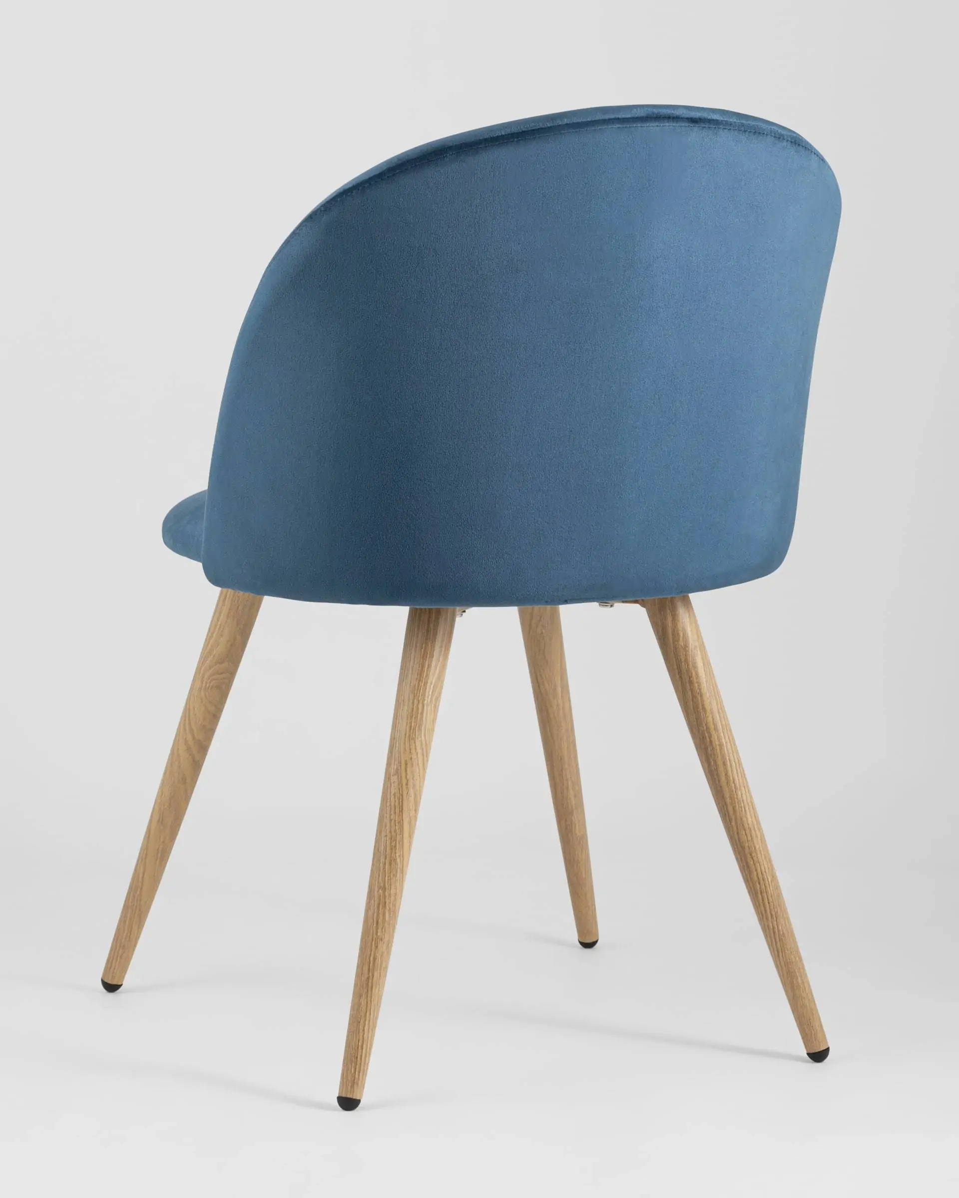 Обеденная группа стол Берген 120-180*80, 4 стула Лион велюр голубой