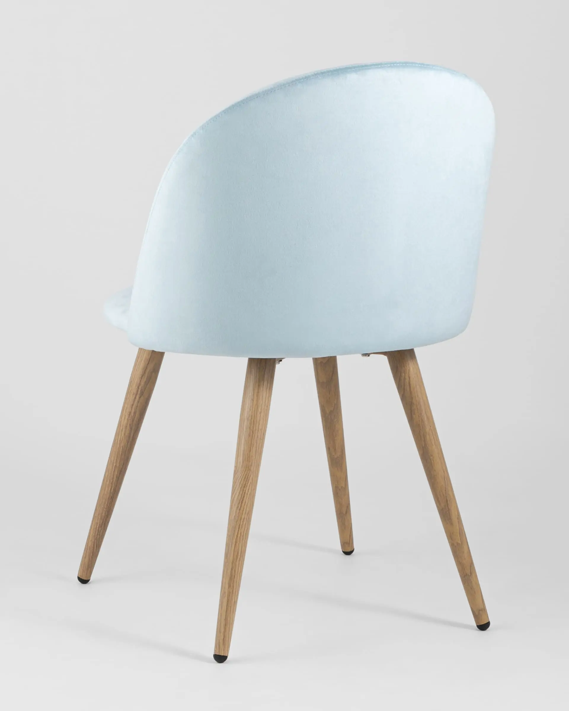 Обеденная группа стол Берген 120-180*80, 4 стула Лион велюр пыльно-голубой