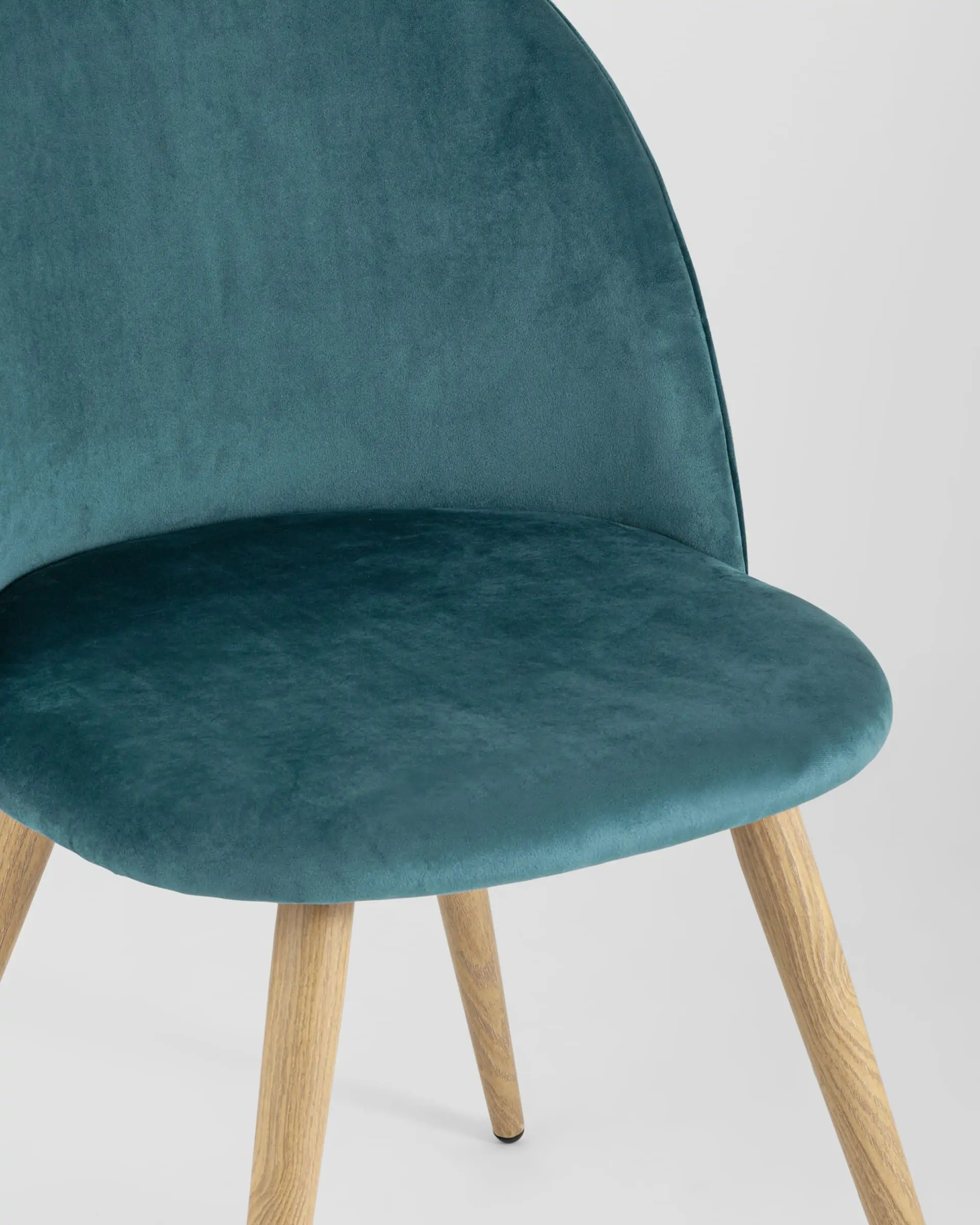 Обеденная группа стол Берген 120-180*80, 4 стула Лион велюр с ромбами аквамарин