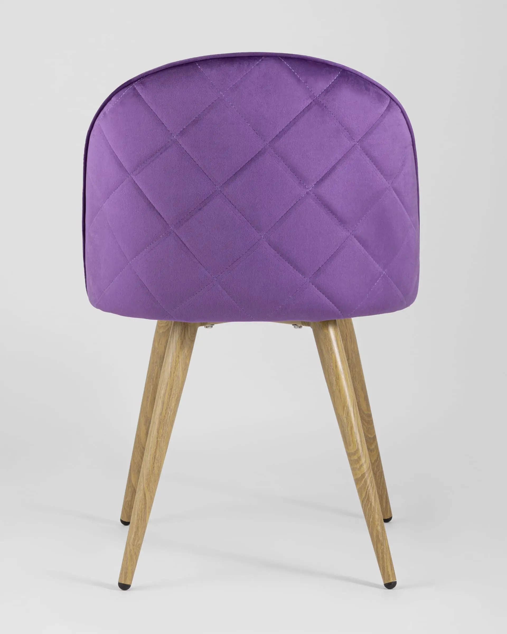 Обеденная группа стол Берген 120-180*80, 4 стула Лион велюр с ромбами лиловый