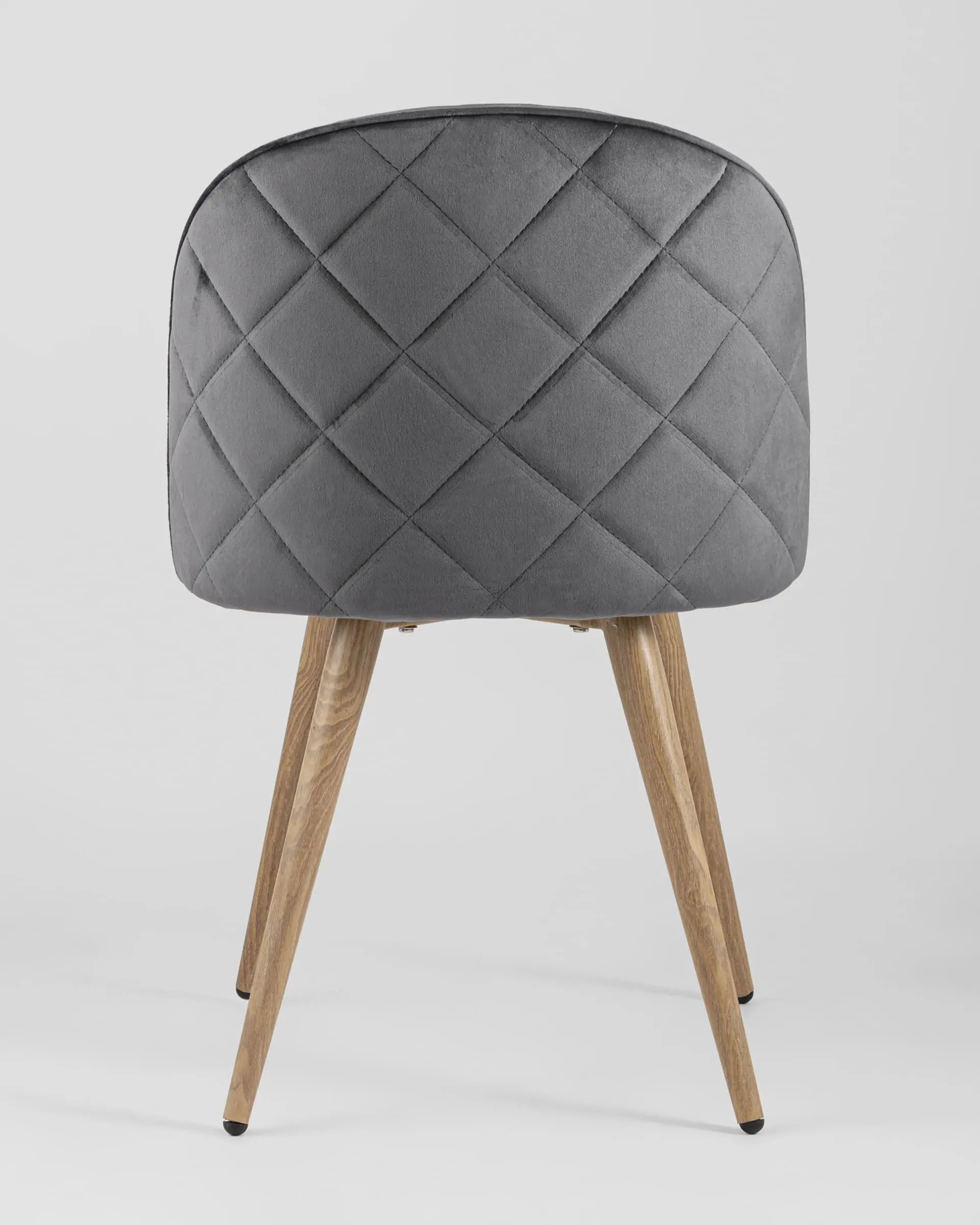 Обеденная группа стол Берген 120-180*80, 4 стула Лион велюр с ромбами серый